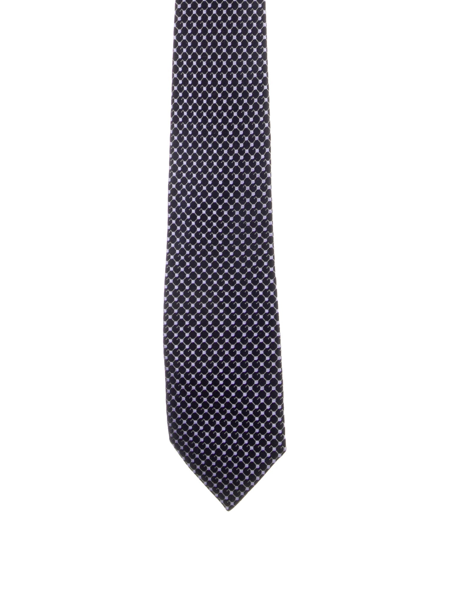 Gucci Pattern Print Silk Tie