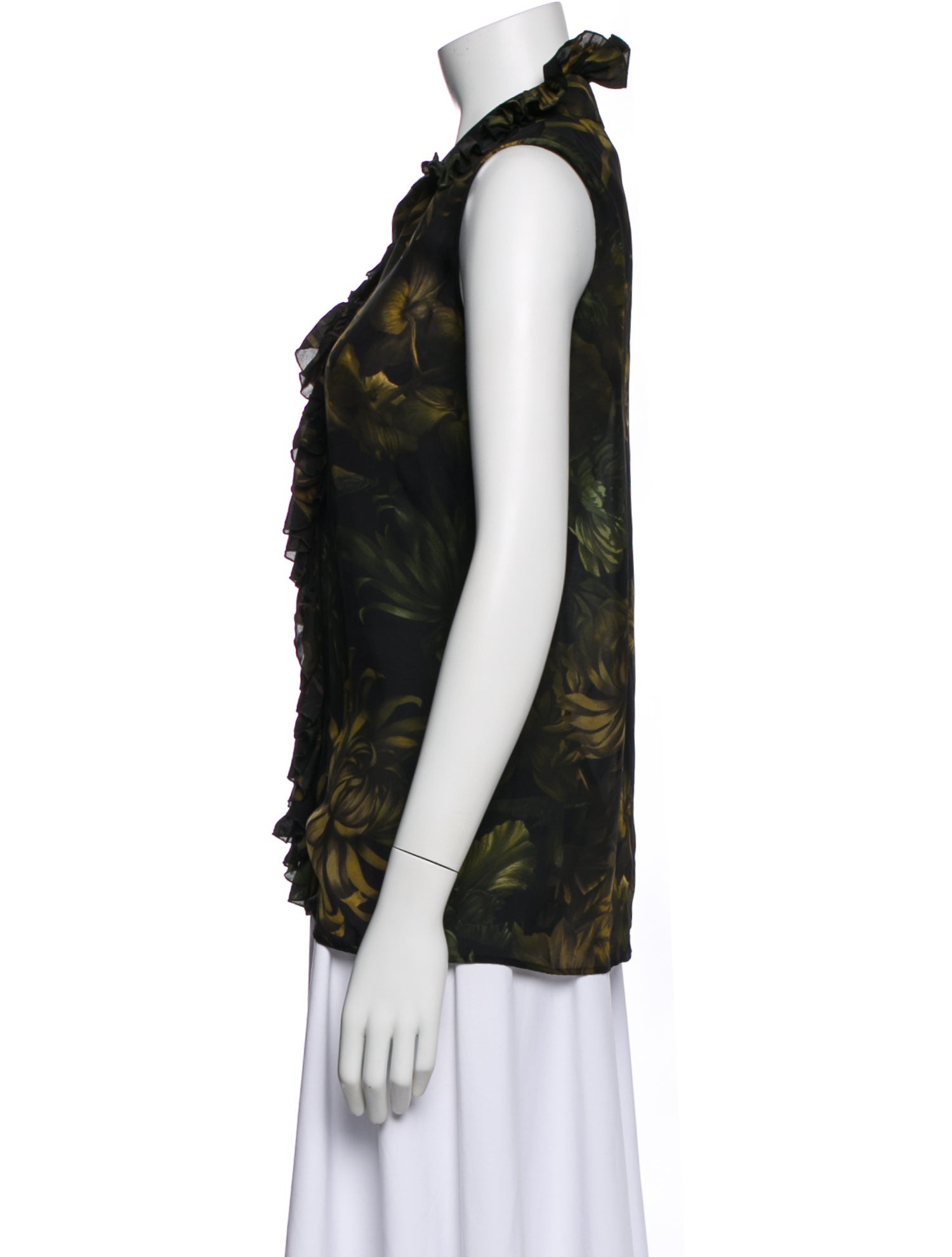 Gucci Silk Floral Print Blouse