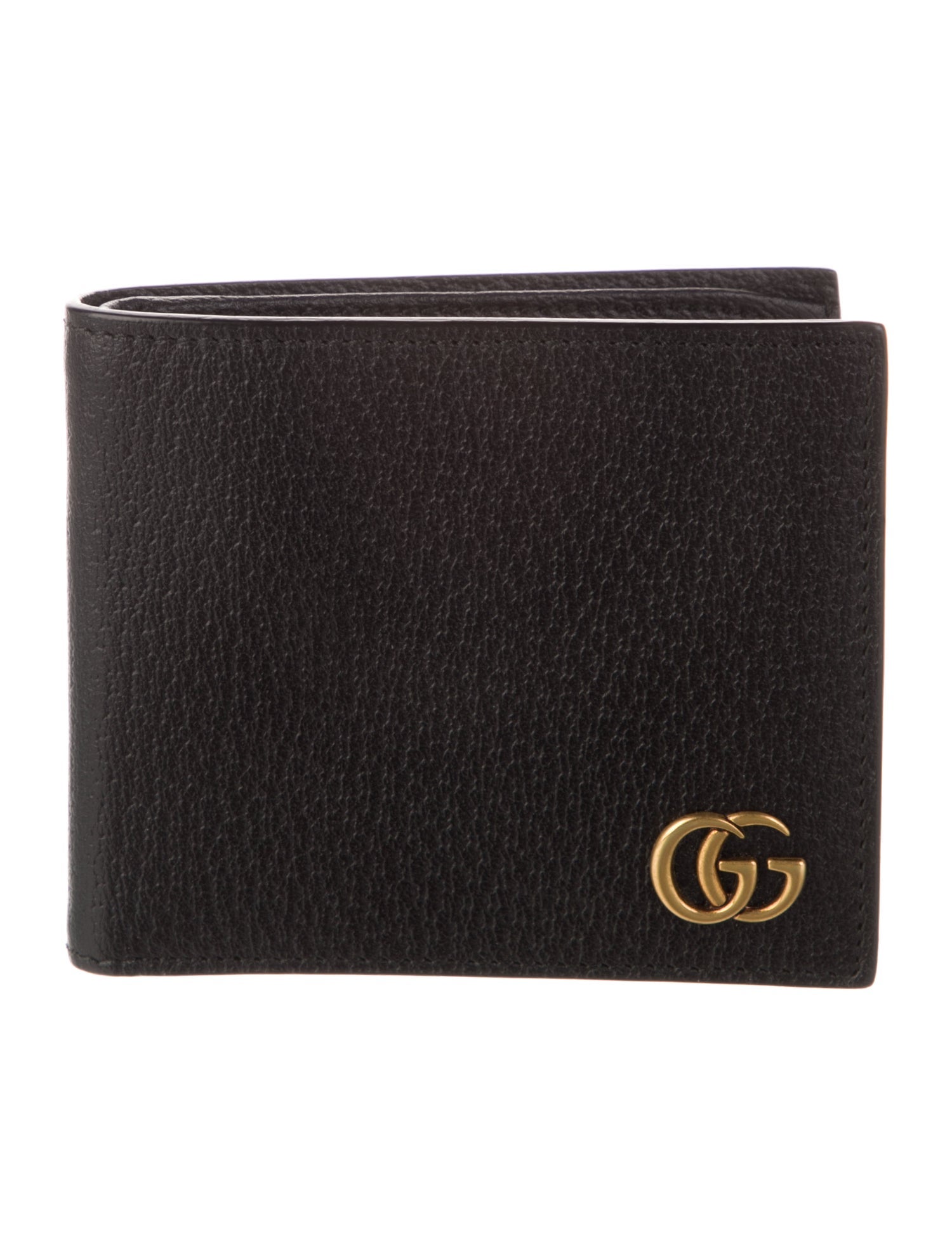 Gucci Double G Logo Leather Bifold Wallet w/ Tags