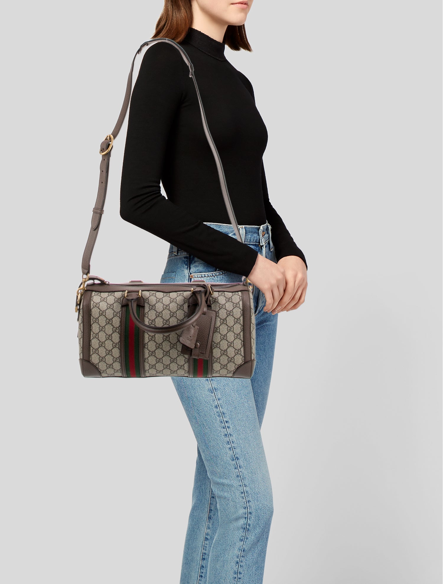 Gucci GG Supreme Web Boston