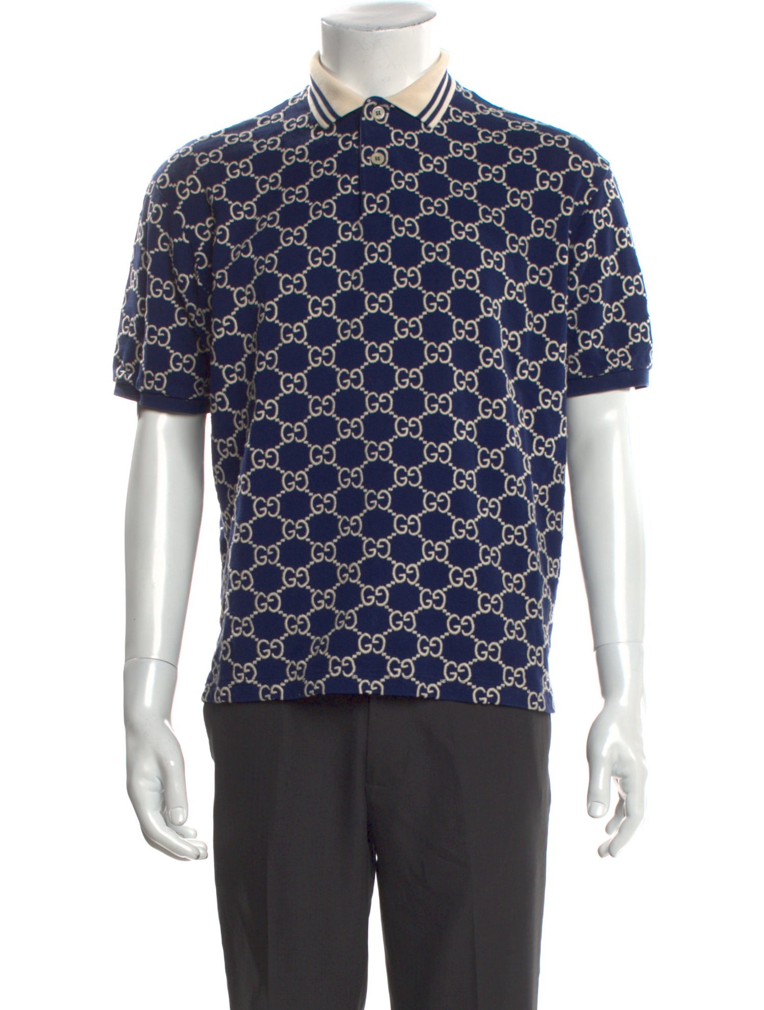 Gucci 2022 GG Supreme Polo Shirt