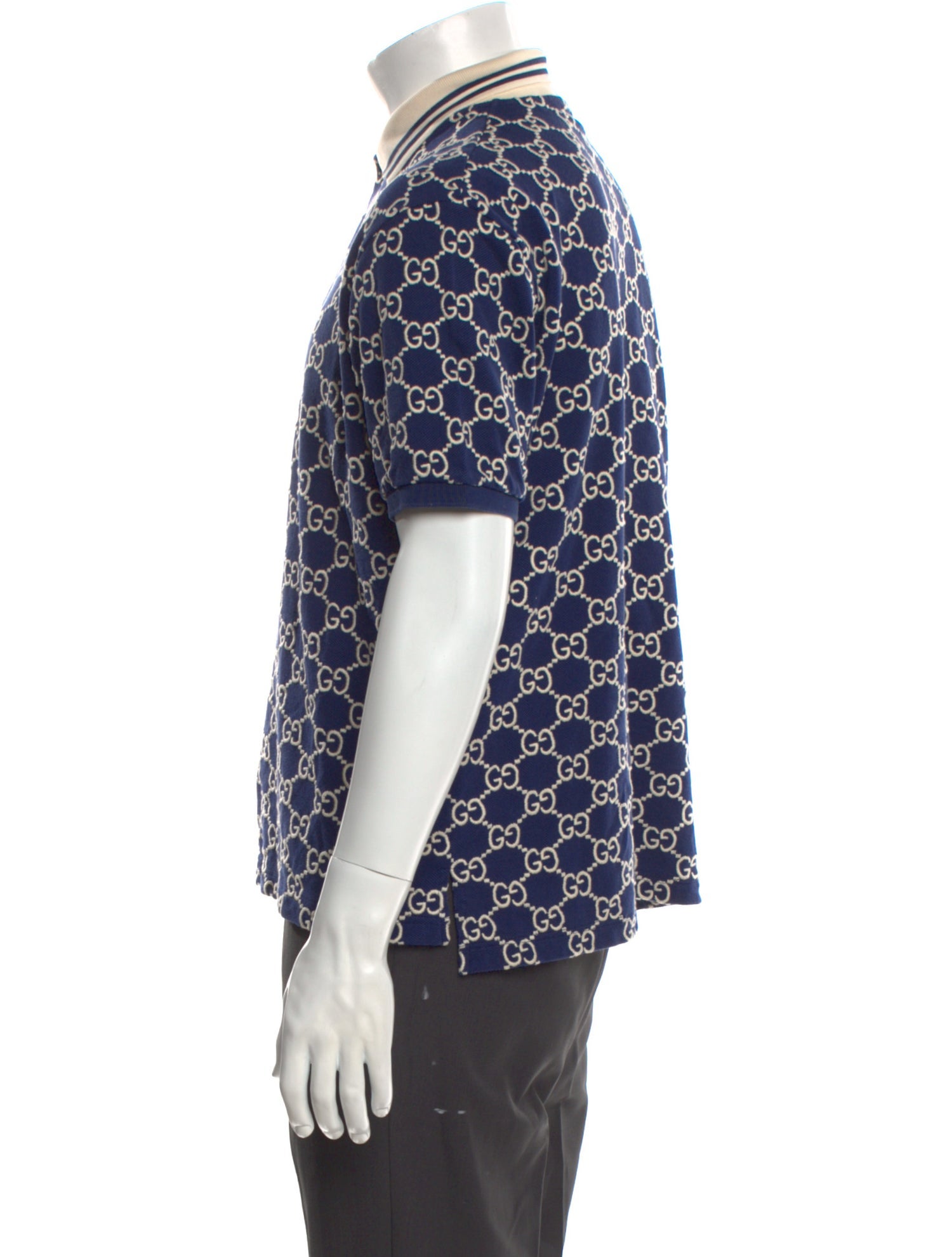 Gucci 2022 GG Supreme Polo Shirt