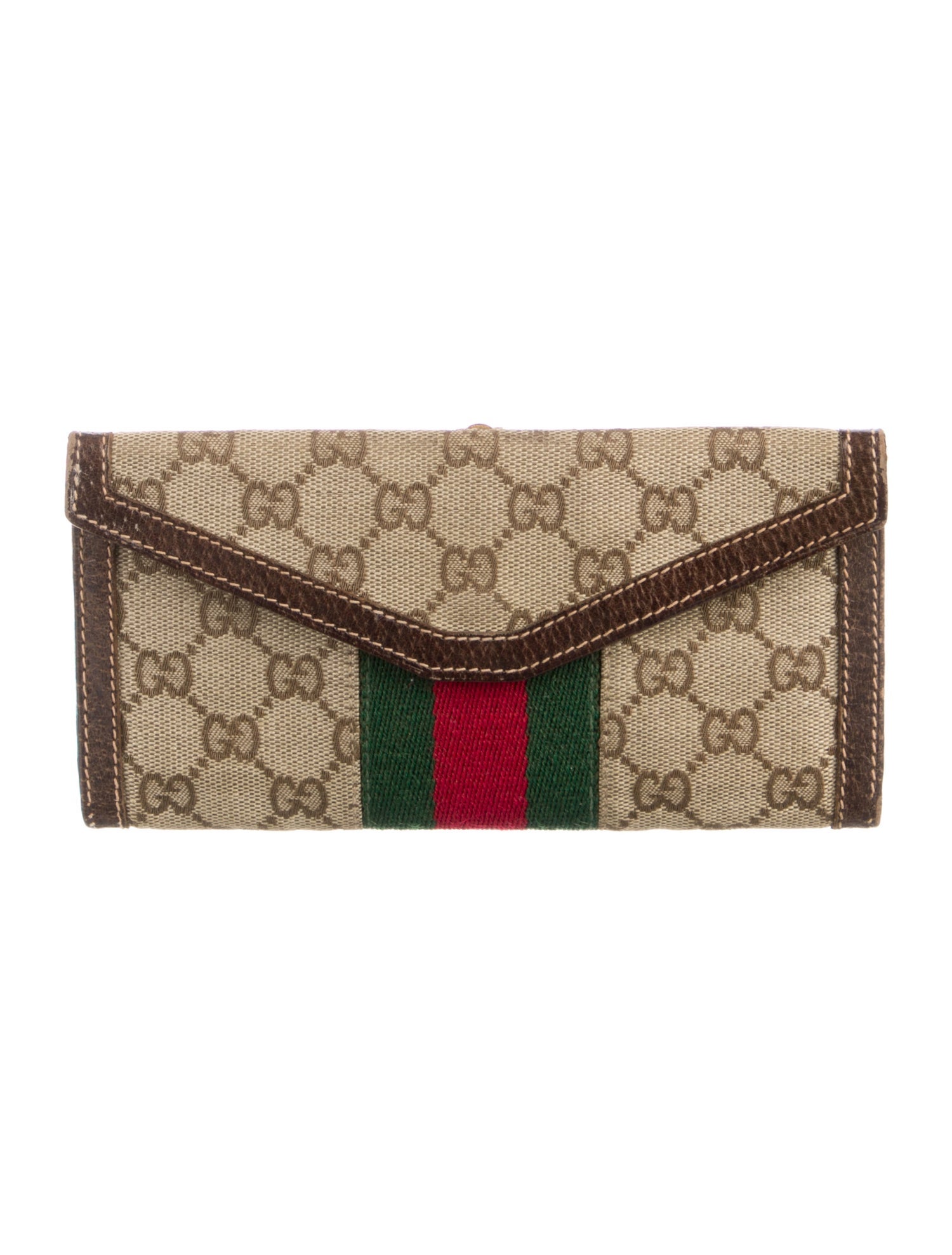 Gucci Vintage Ophidia GG Supreme Continental Continental Wallet