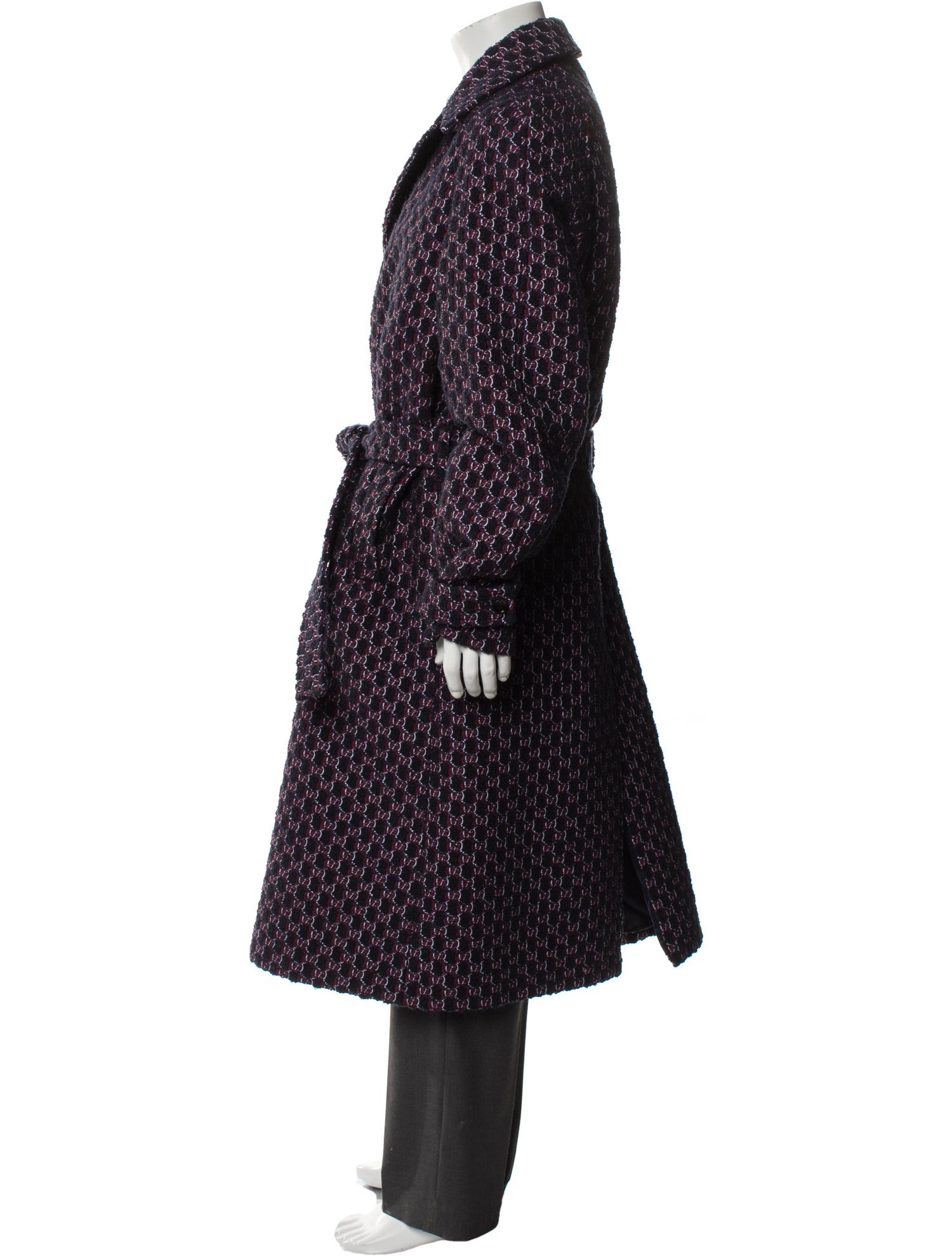 Gucci GG Logo Trench Coat Printed Trench Coat