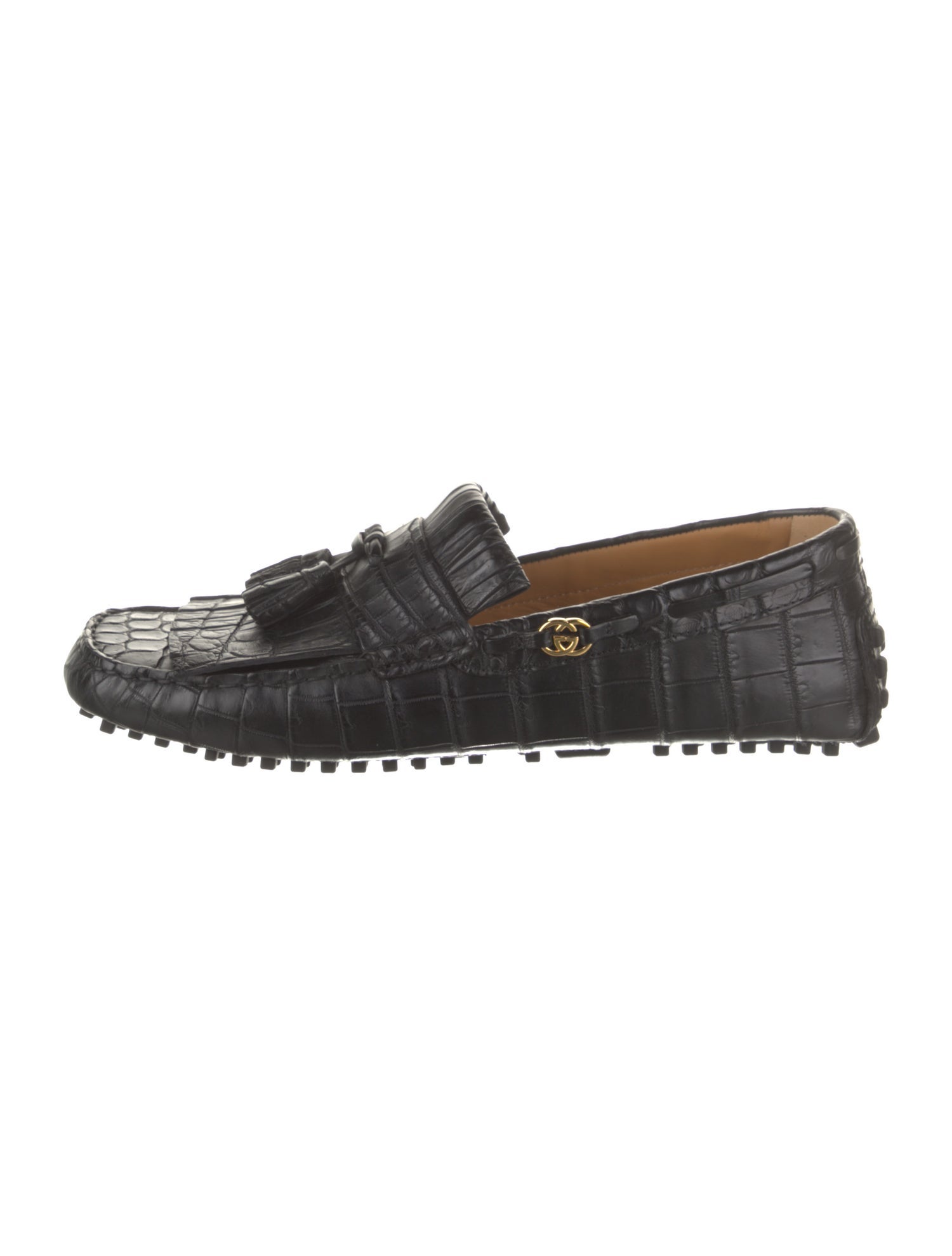 Gucci Leather Tassel Accents Drivers
