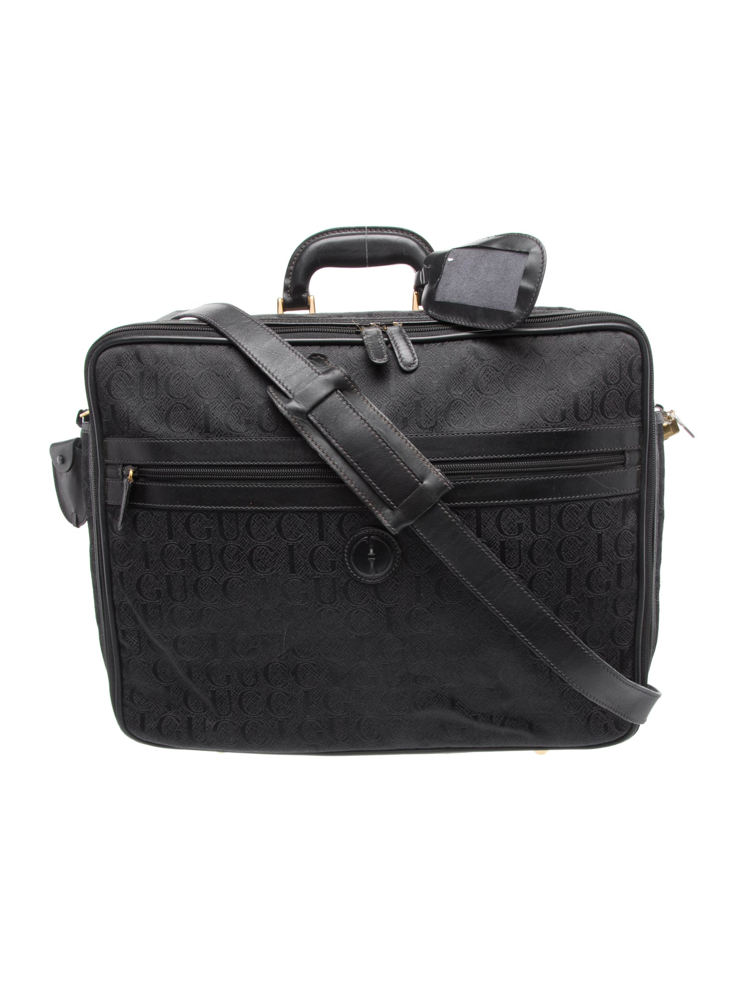 Gucci Logo Jacquard Carry-On Suitcase