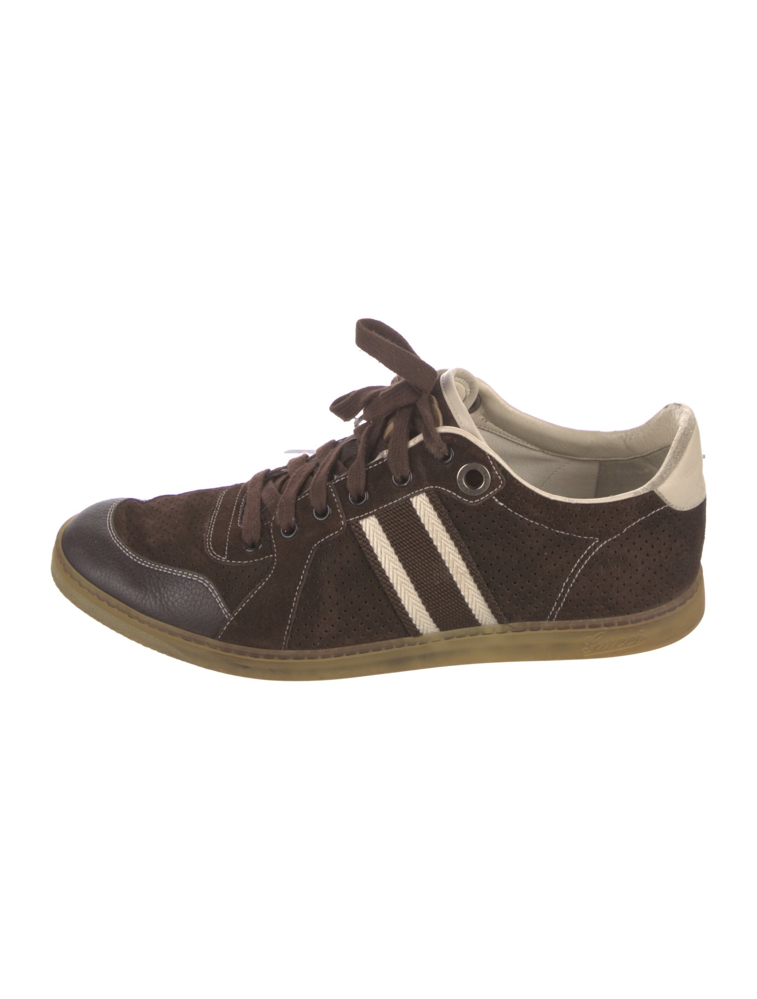 Gucci Interlocking G Logo Suede Sneakers