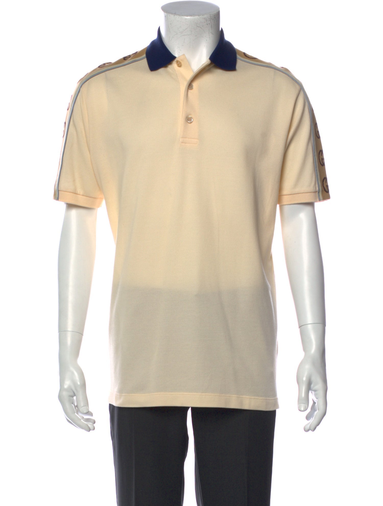 Gucci Interlocking G Logo Crew Neck Polo Shirt