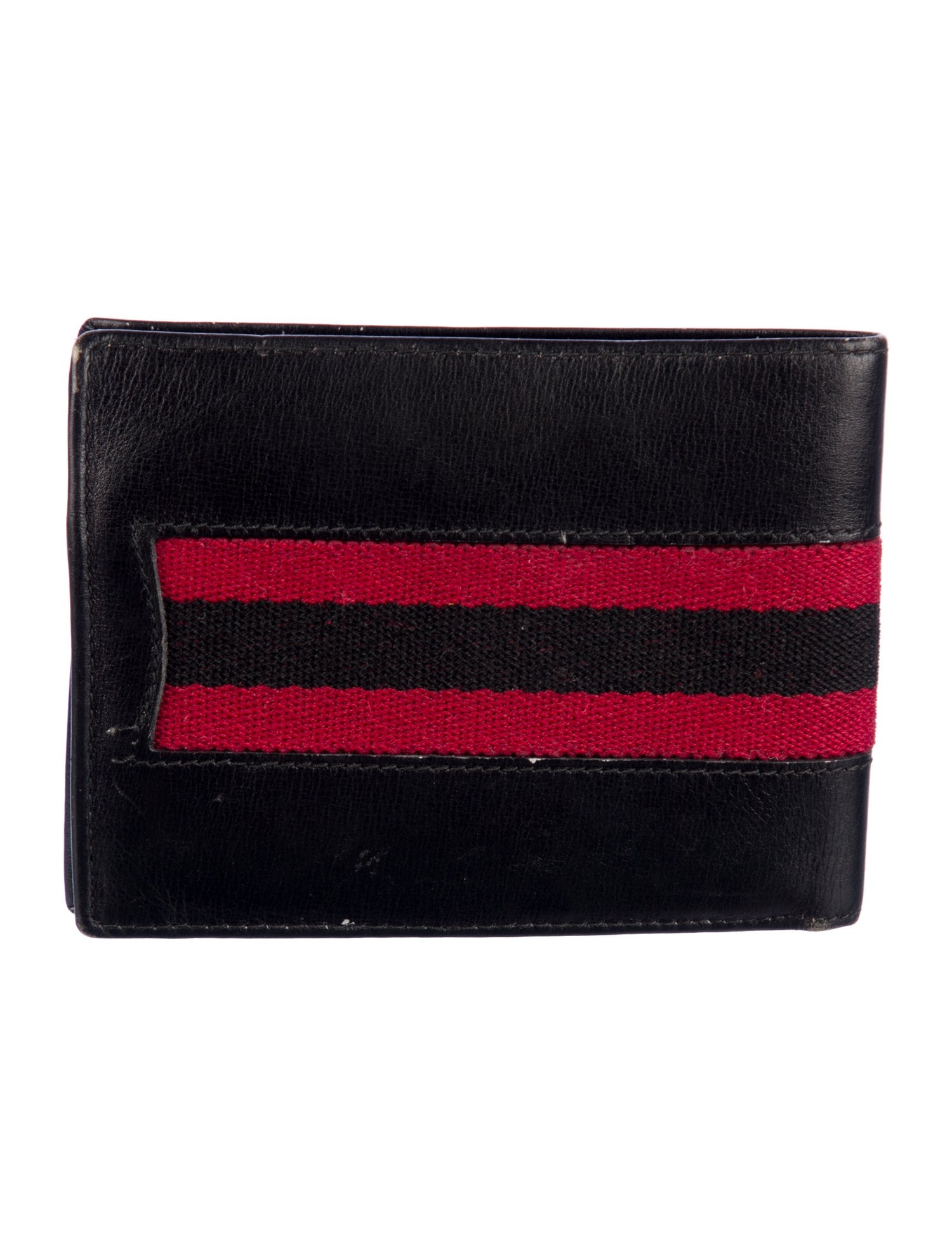 Gucci Vintage Web Accent Bifold Wallet