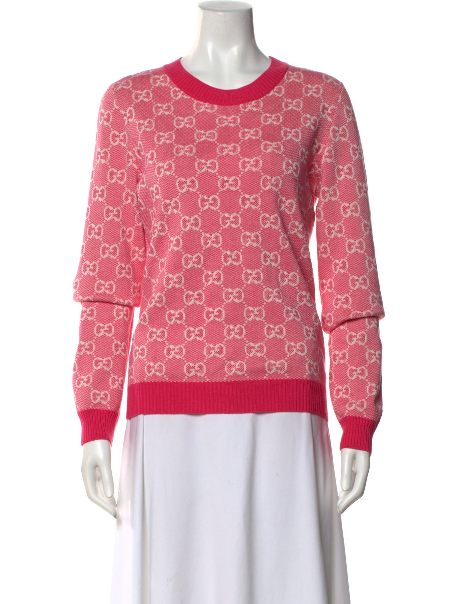 Gucci Printed Crew Neck Sweater