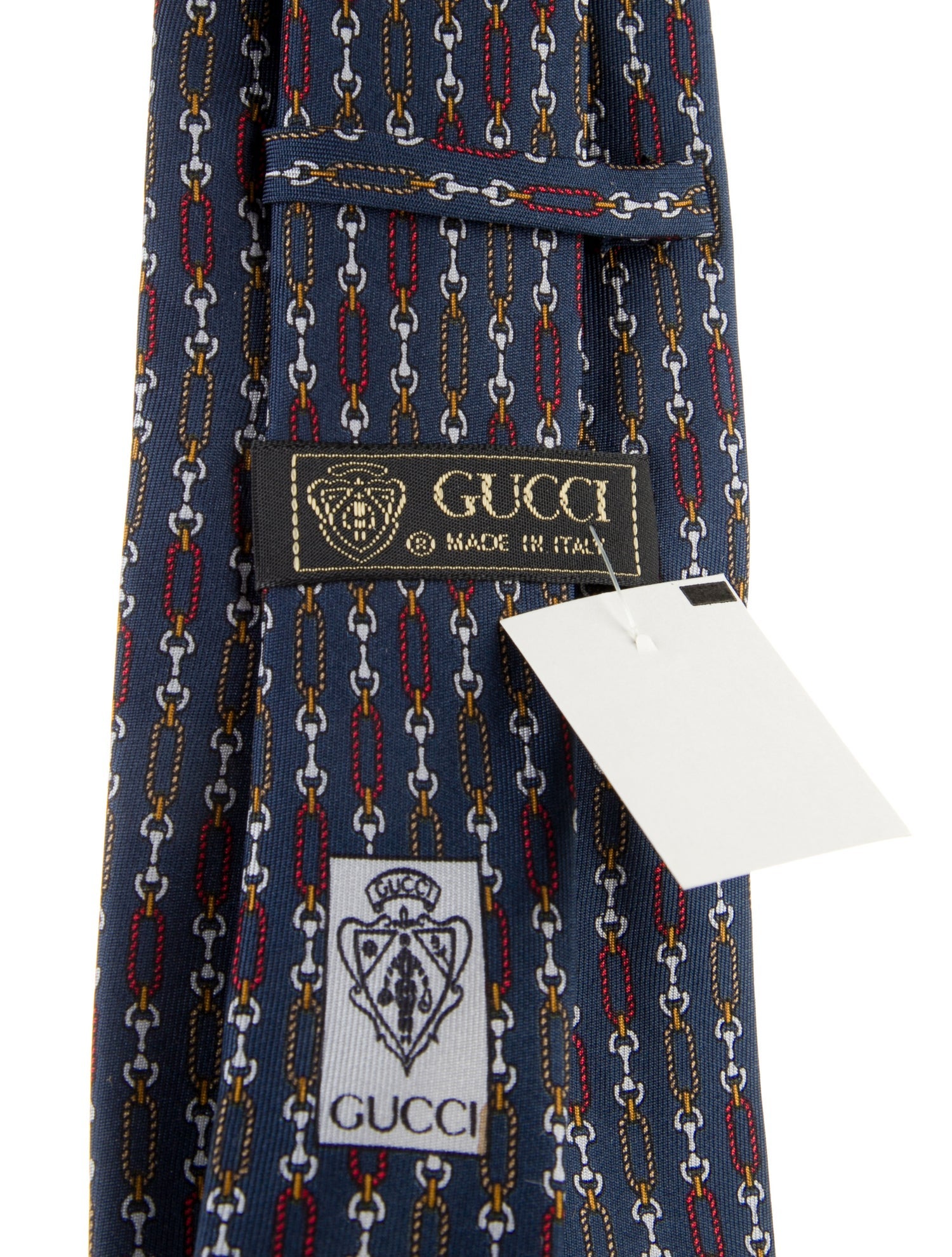 Gucci Pattern Printed Silk Tie w/Tags