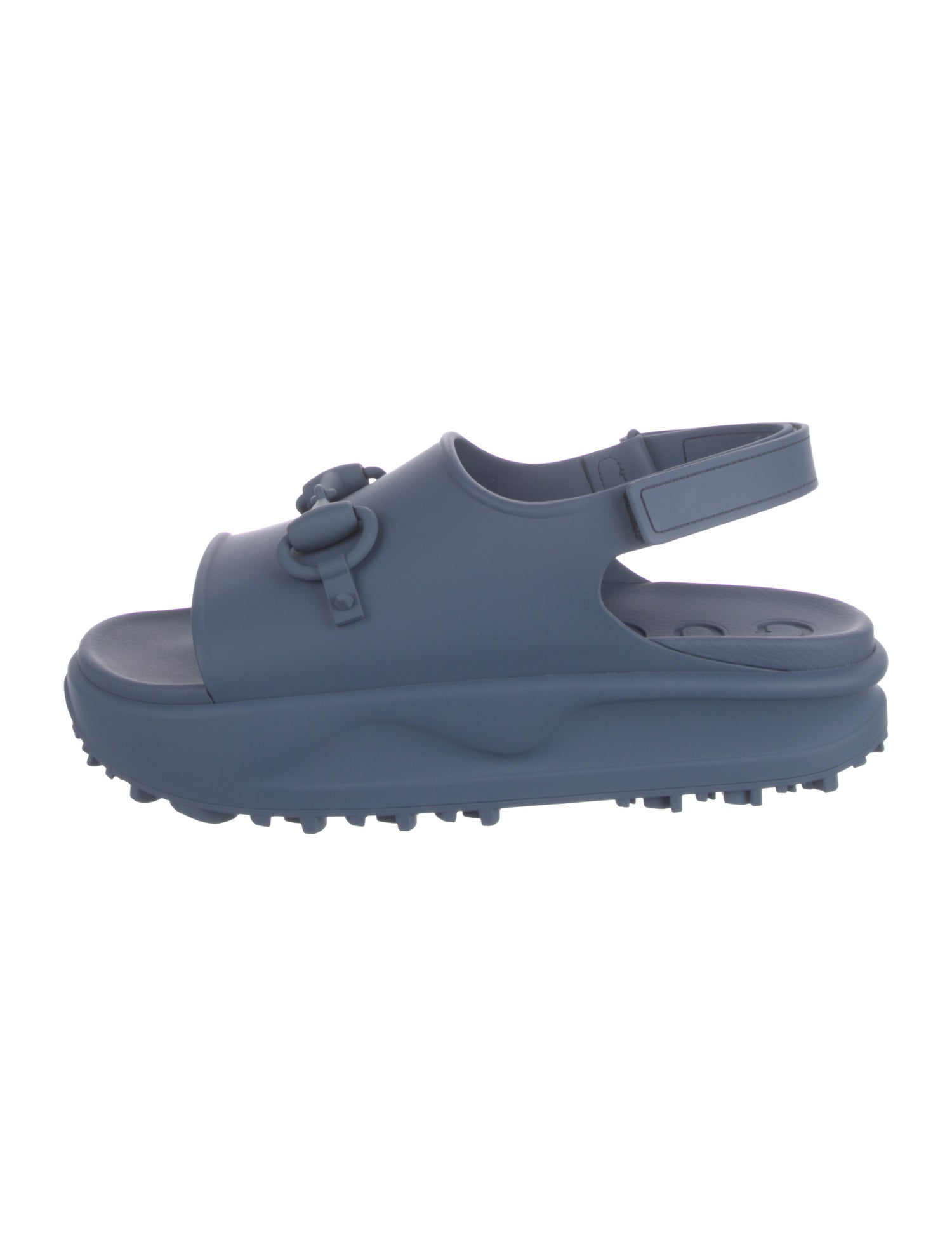 Gucci Horsebit Accent Rubber Sandals