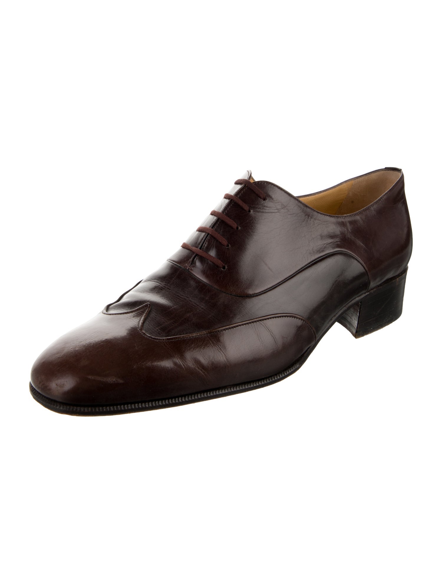 Gucci Vintage Leather Oxfords