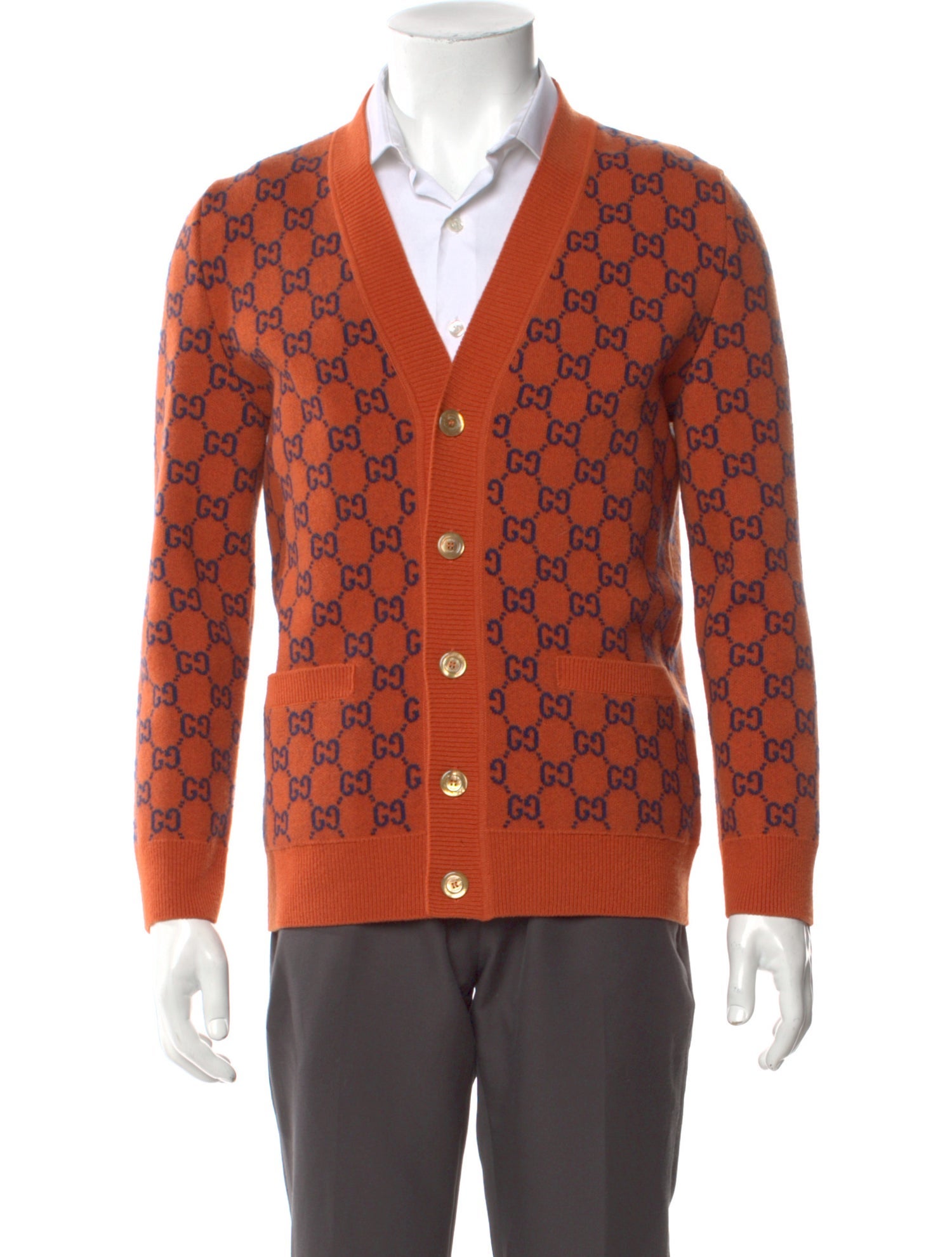 Gucci GG Logo Wool Cardigan