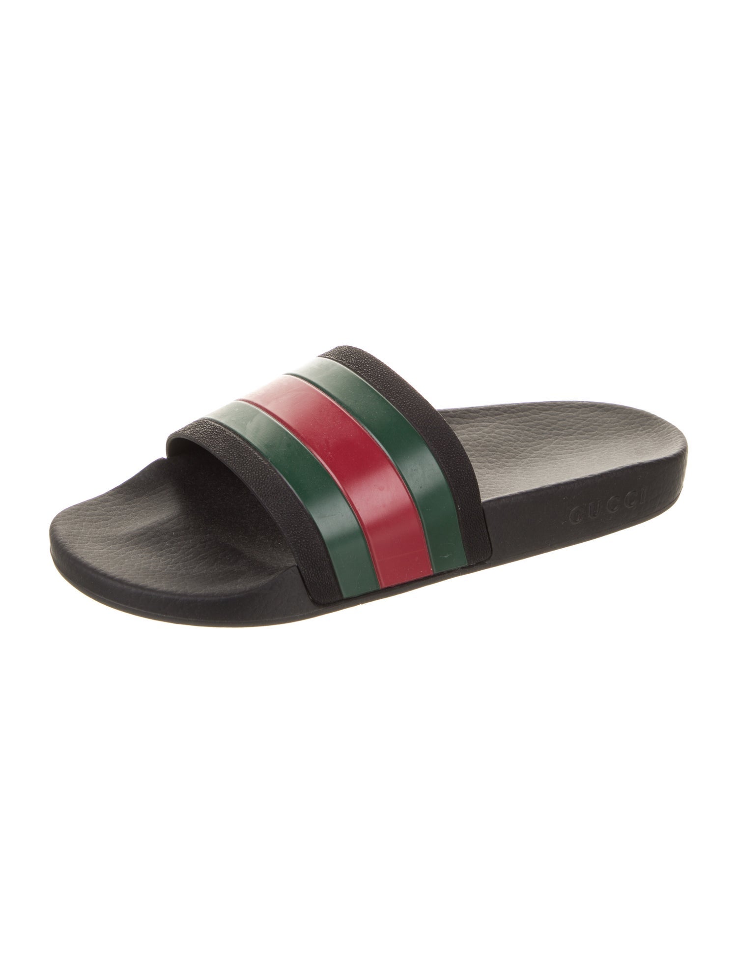 Gucci Web Accent Rubber Slides