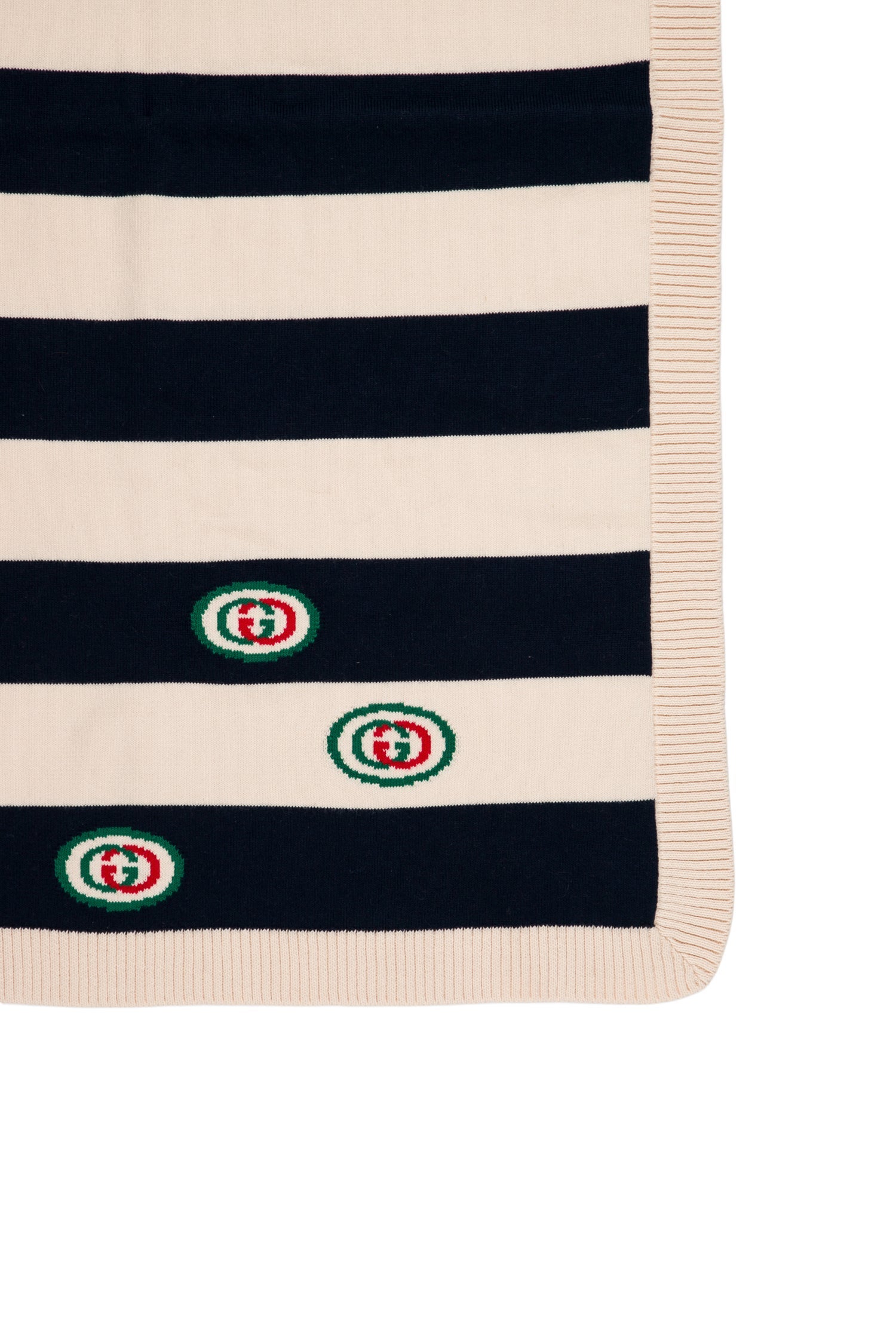 Gucci Striped Knit Baby Blanket