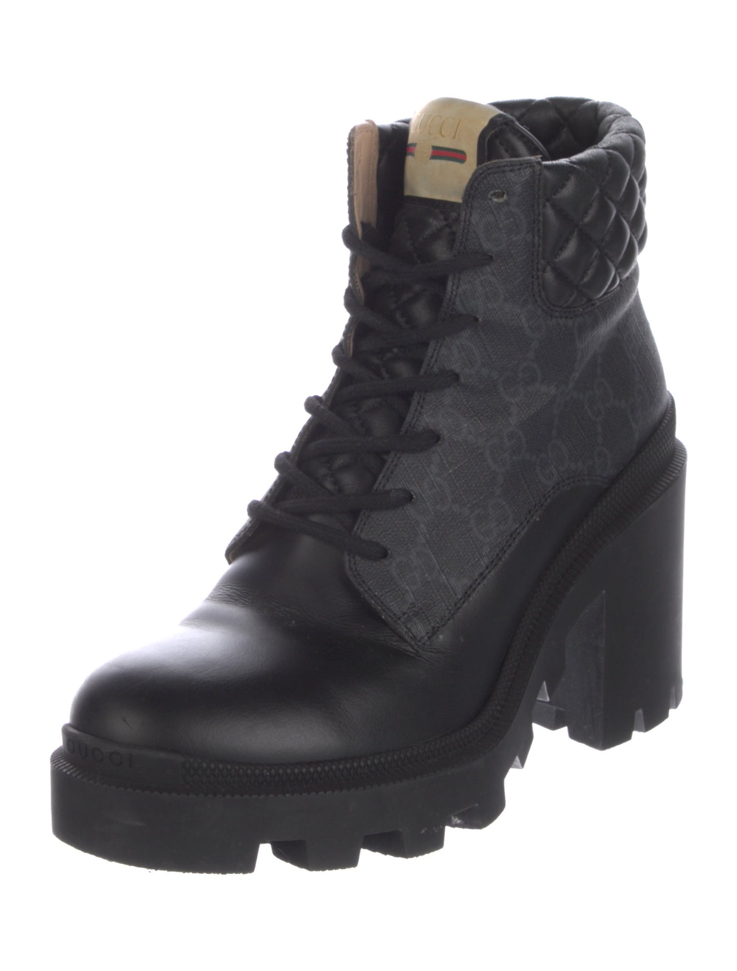 Gucci GG Supreme Combat Boots