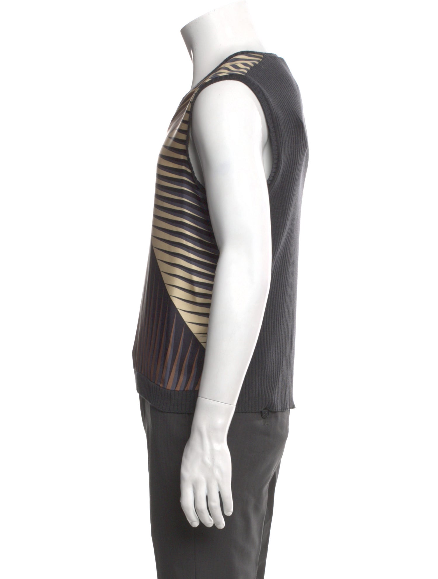 Gucci Silk Striped Sweater Vest