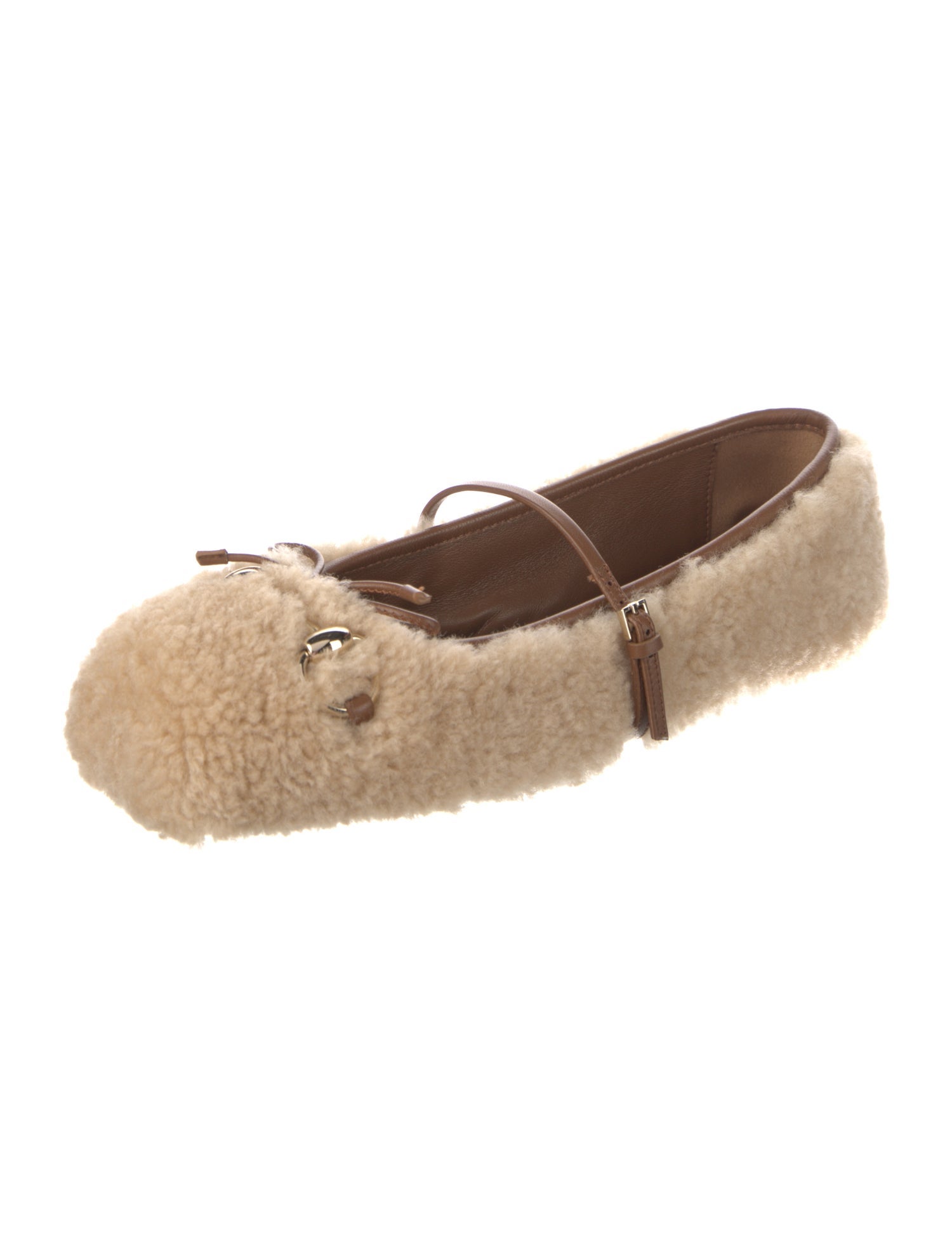 Gucci Horsebit Accent Shearling Flats w/ Tags