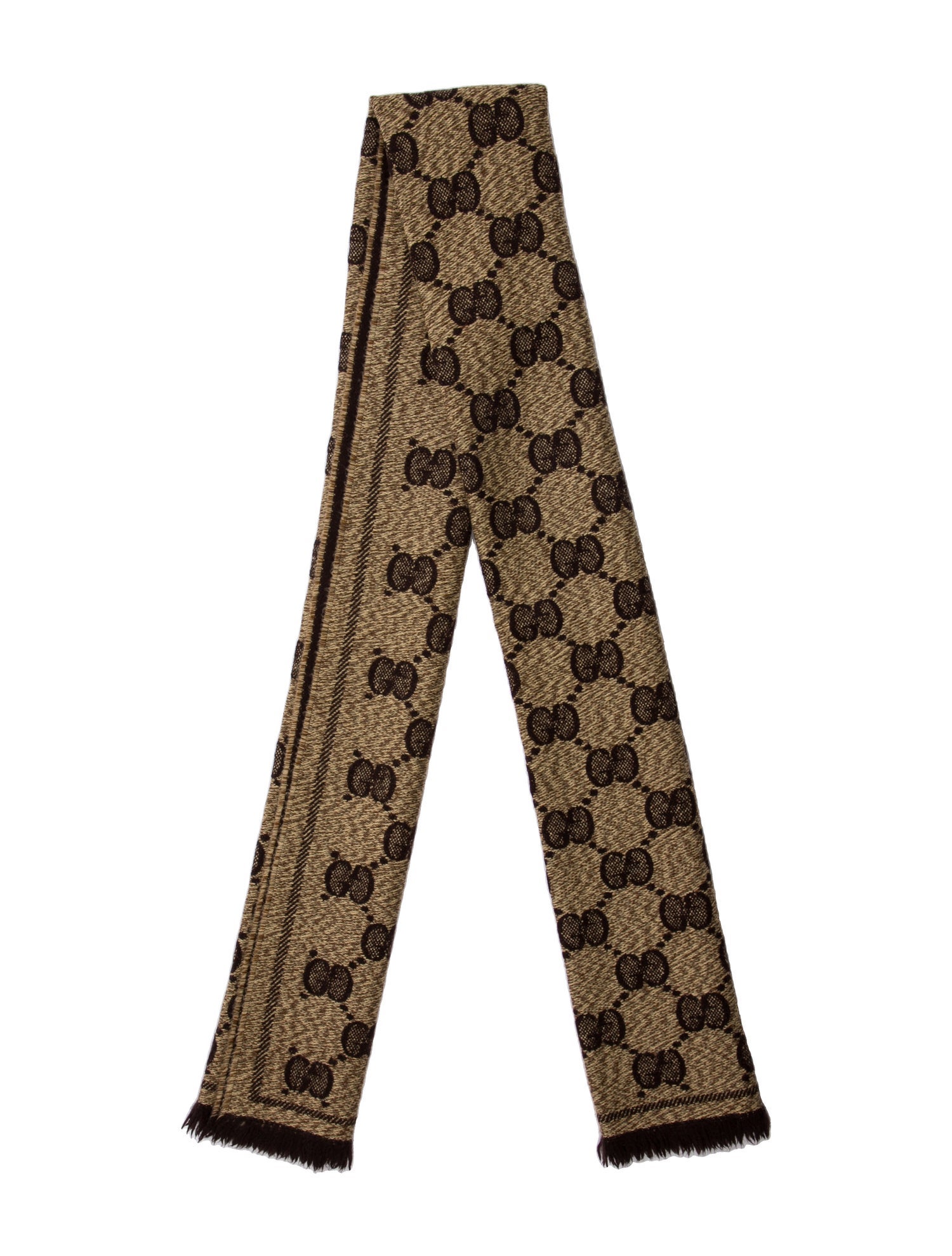 Gucci Wool Printed Scarf w/ Tags