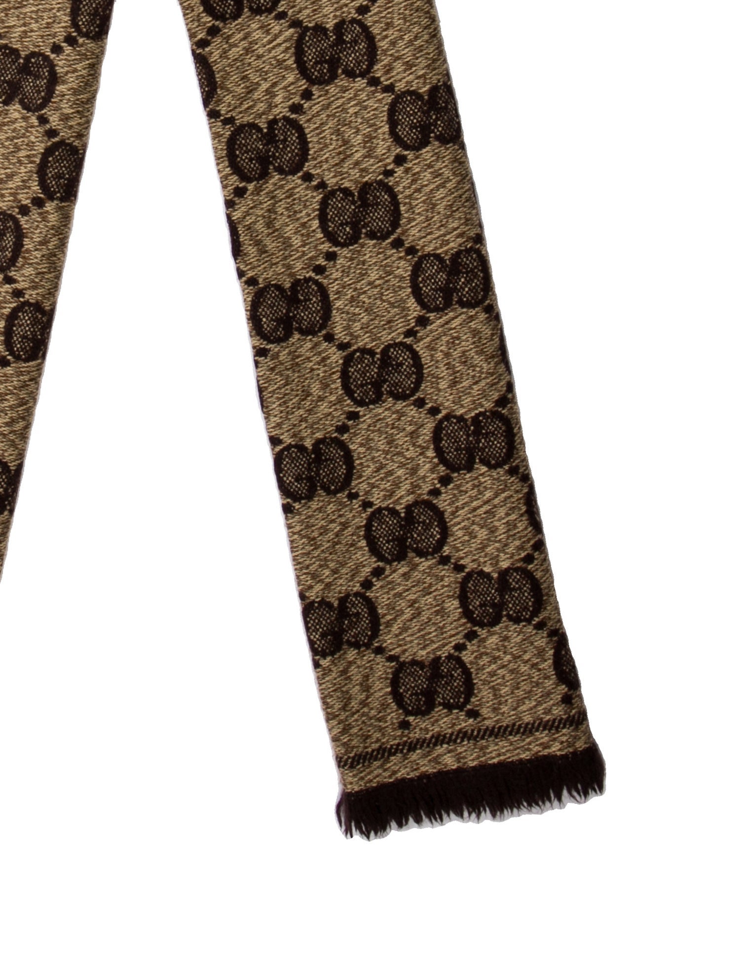 Gucci Wool Printed Scarf w/ Tags