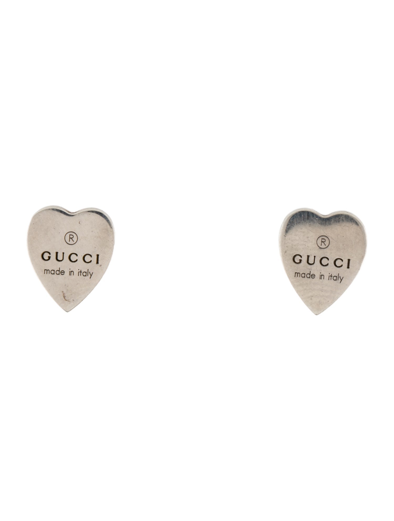 Gucci Trademark Heart Stud Earrings