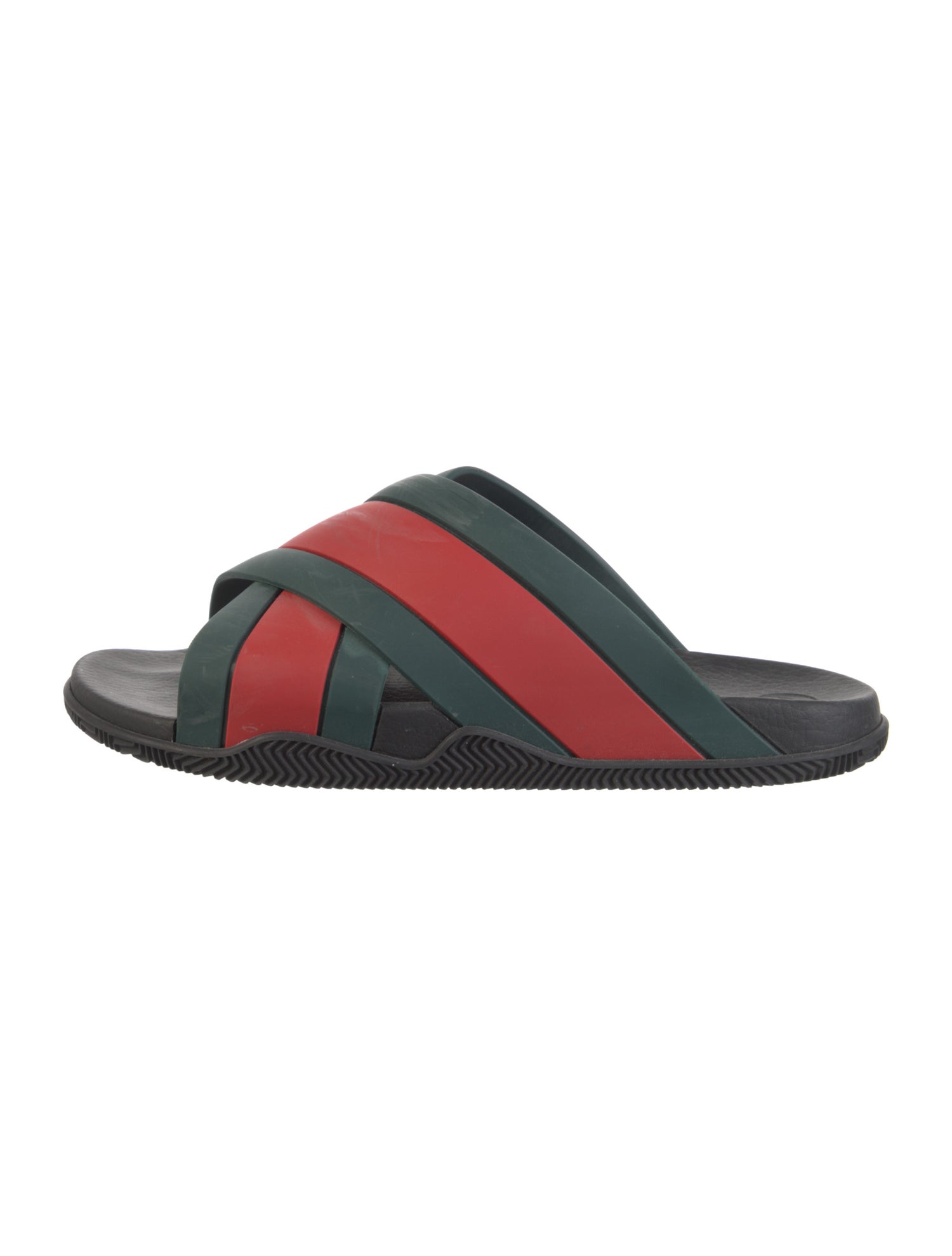Gucci Web Accent Rubber Slides