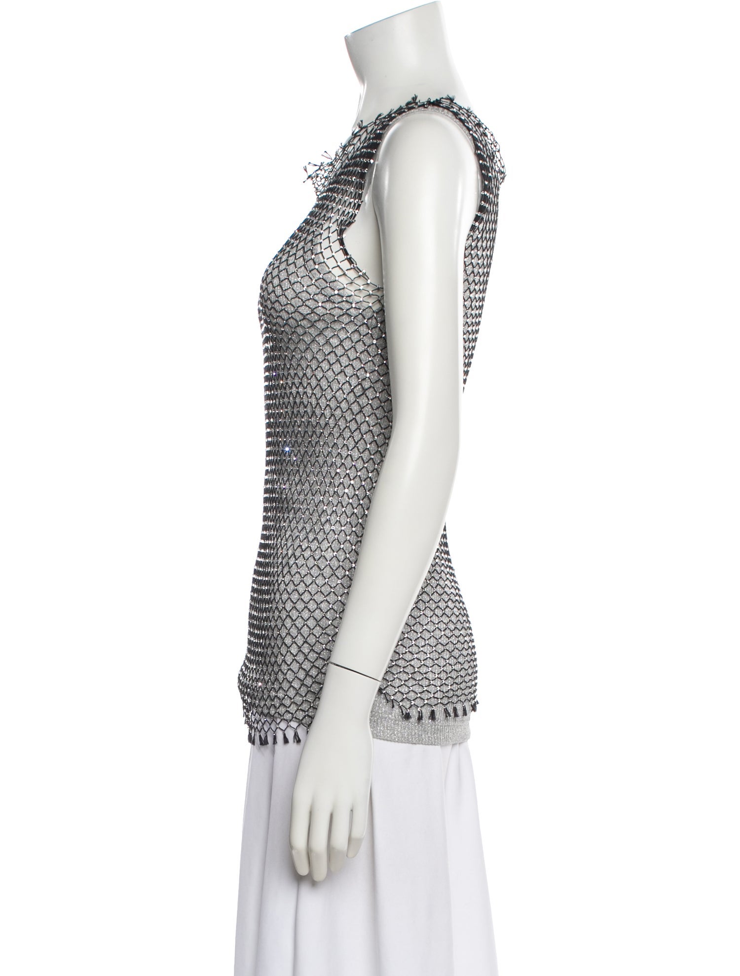 Gucci Patterned Crew Neck Top