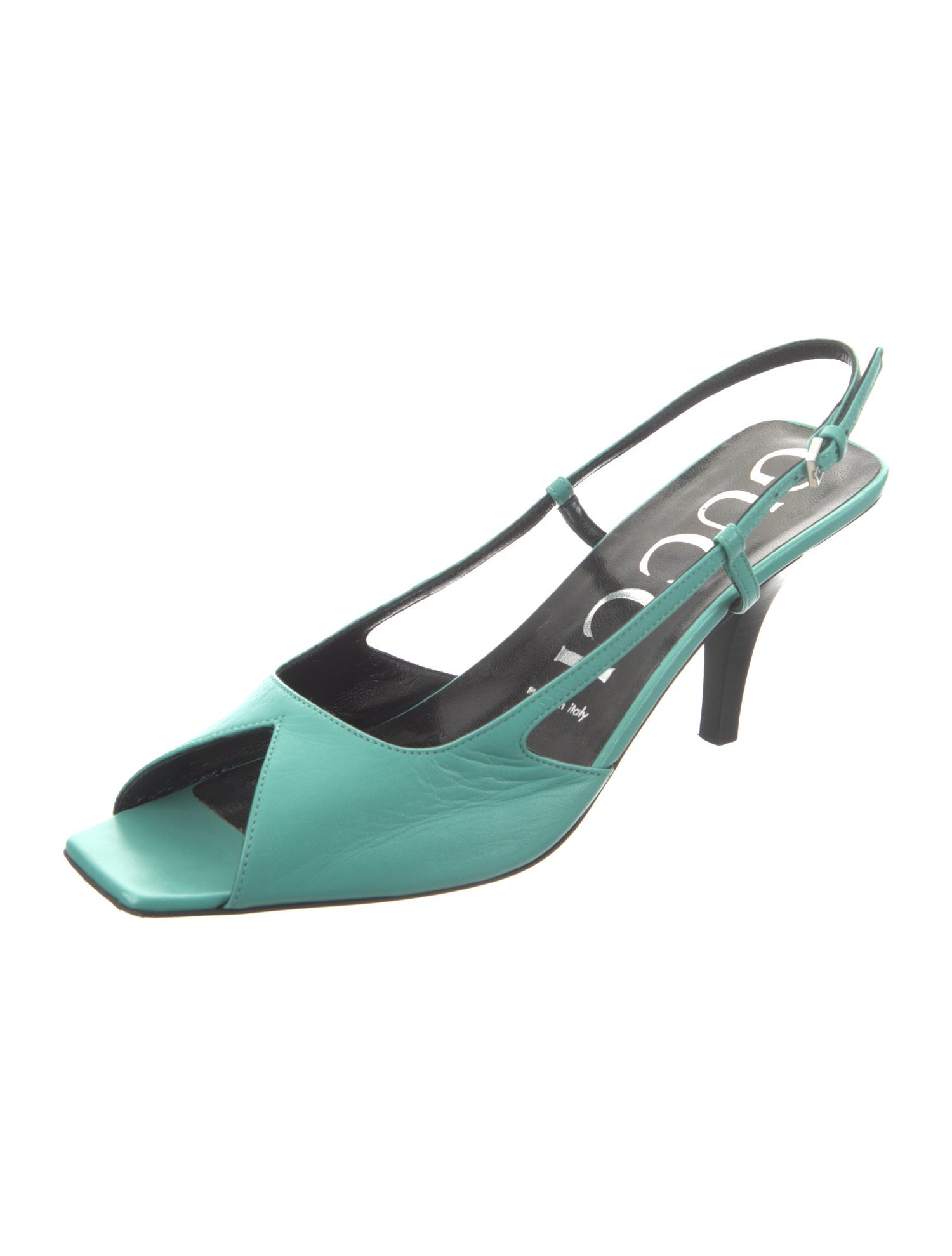 Gucci Leather Slingback Sandals