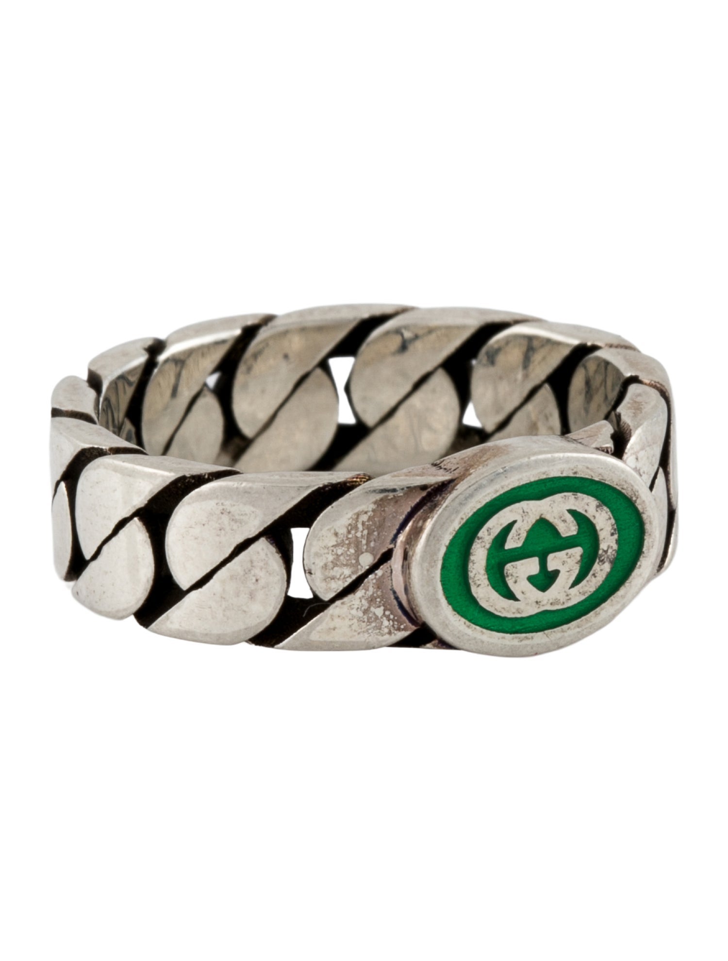 Gucci Enamel Interlocking G Band