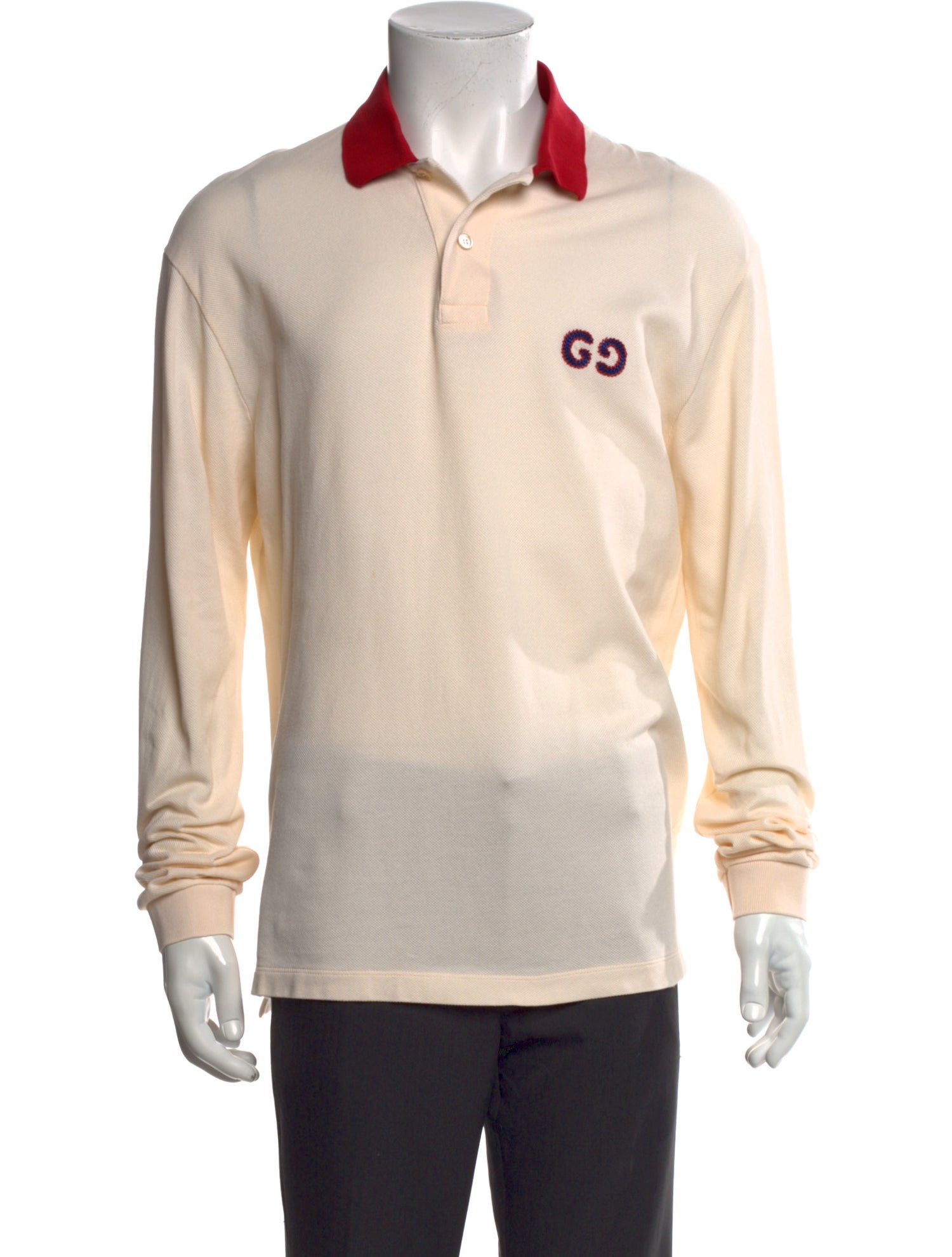 Gucci Interlocking G Logo Collar Polo Shirt