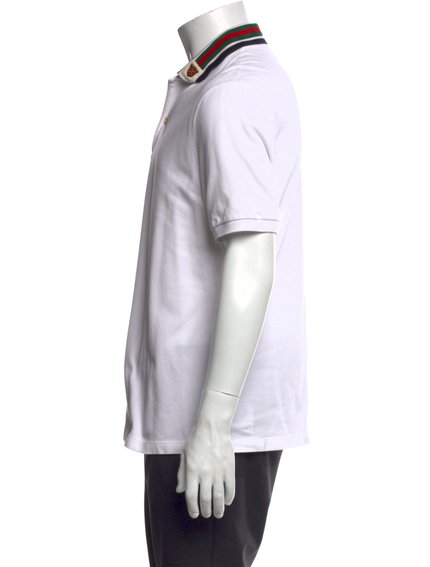 Gucci Web Accent Collar Polo Shirt