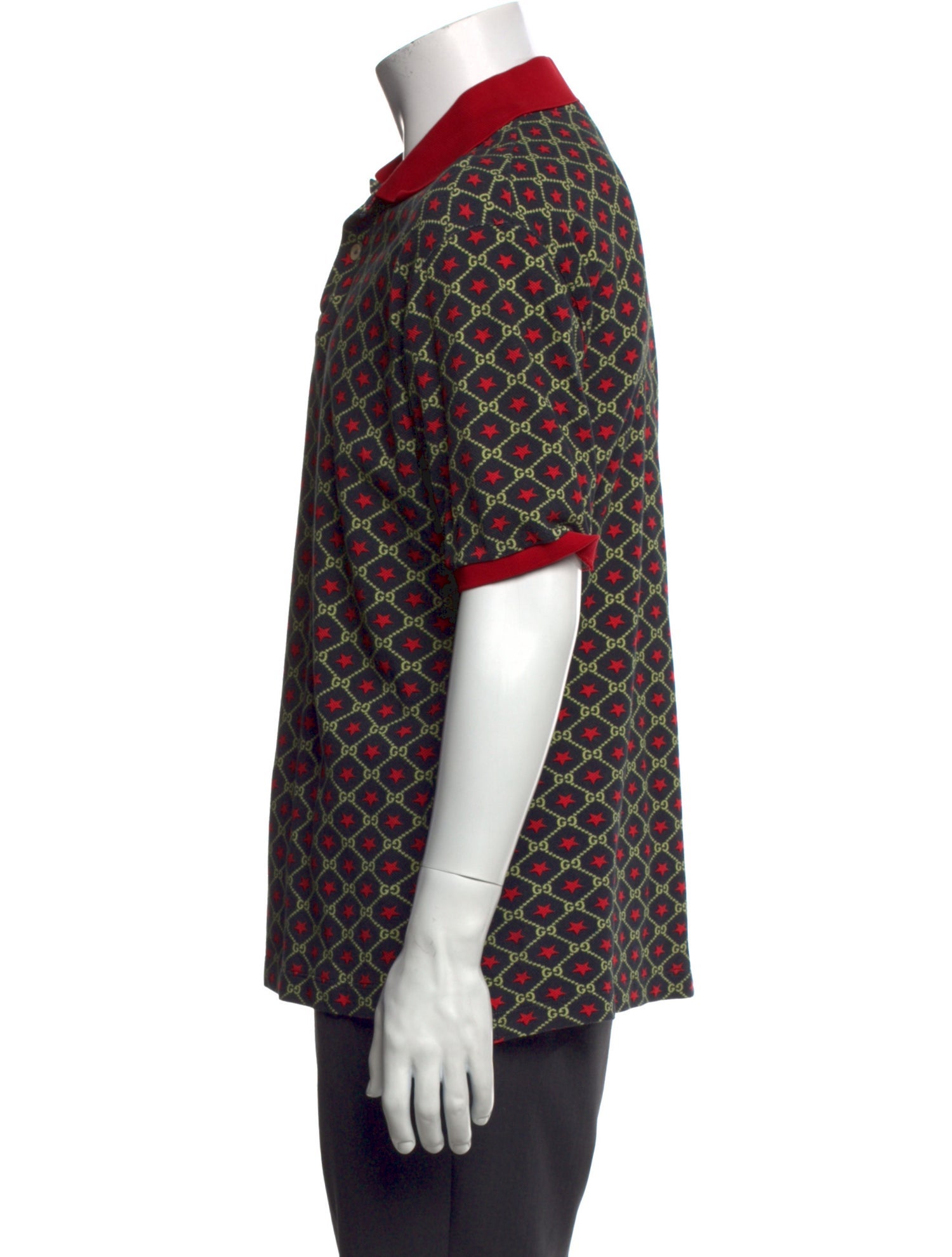 Gucci GG Logo Collar Polo Shirt