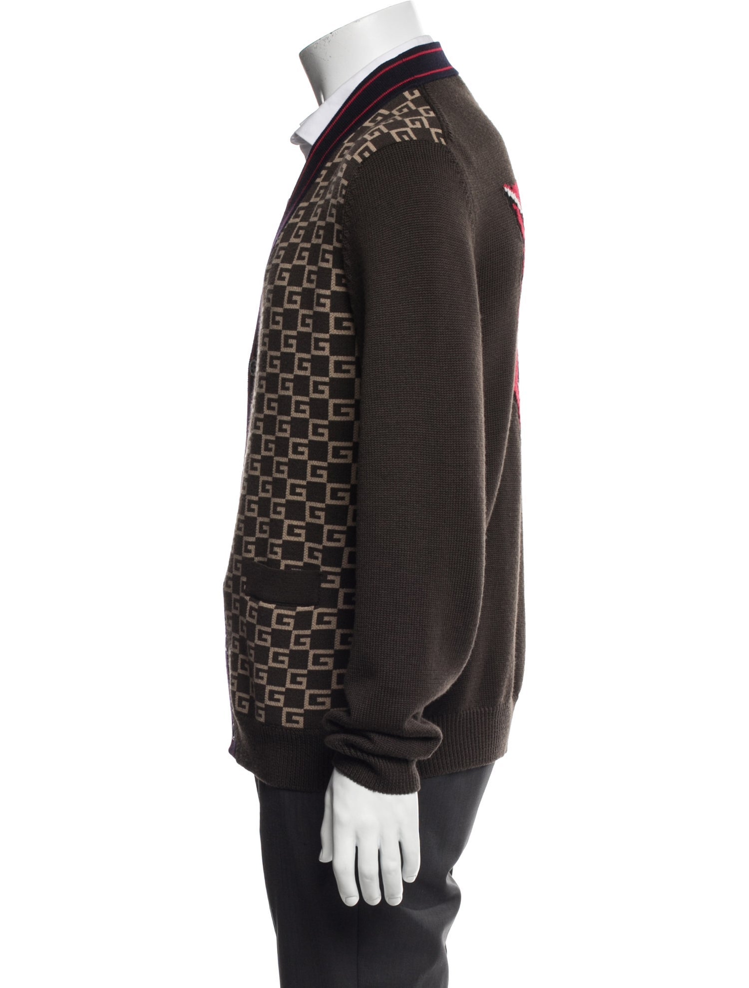 Gucci GG Logo Wool Cardigan