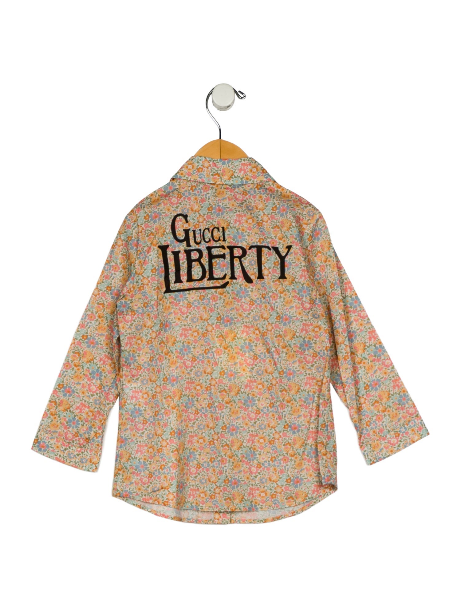 Gucci Girls' Floral Long Sleeve Button Up w/Tags