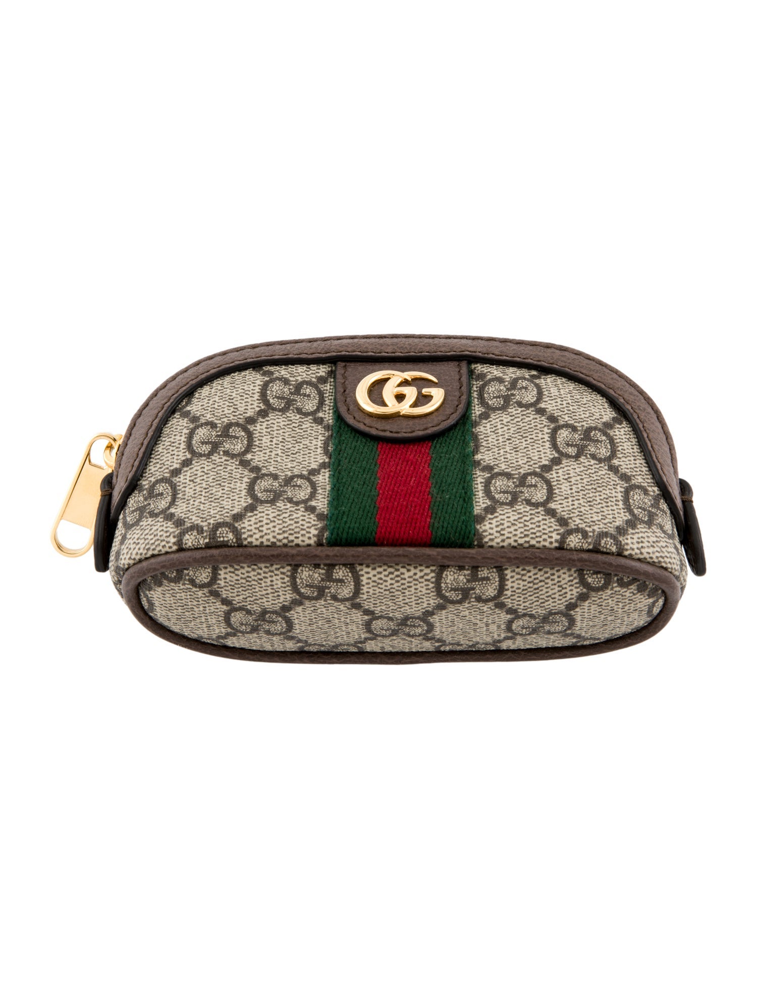Gucci GG Supreme Monogram Web Ophidia Dome Key Pouch