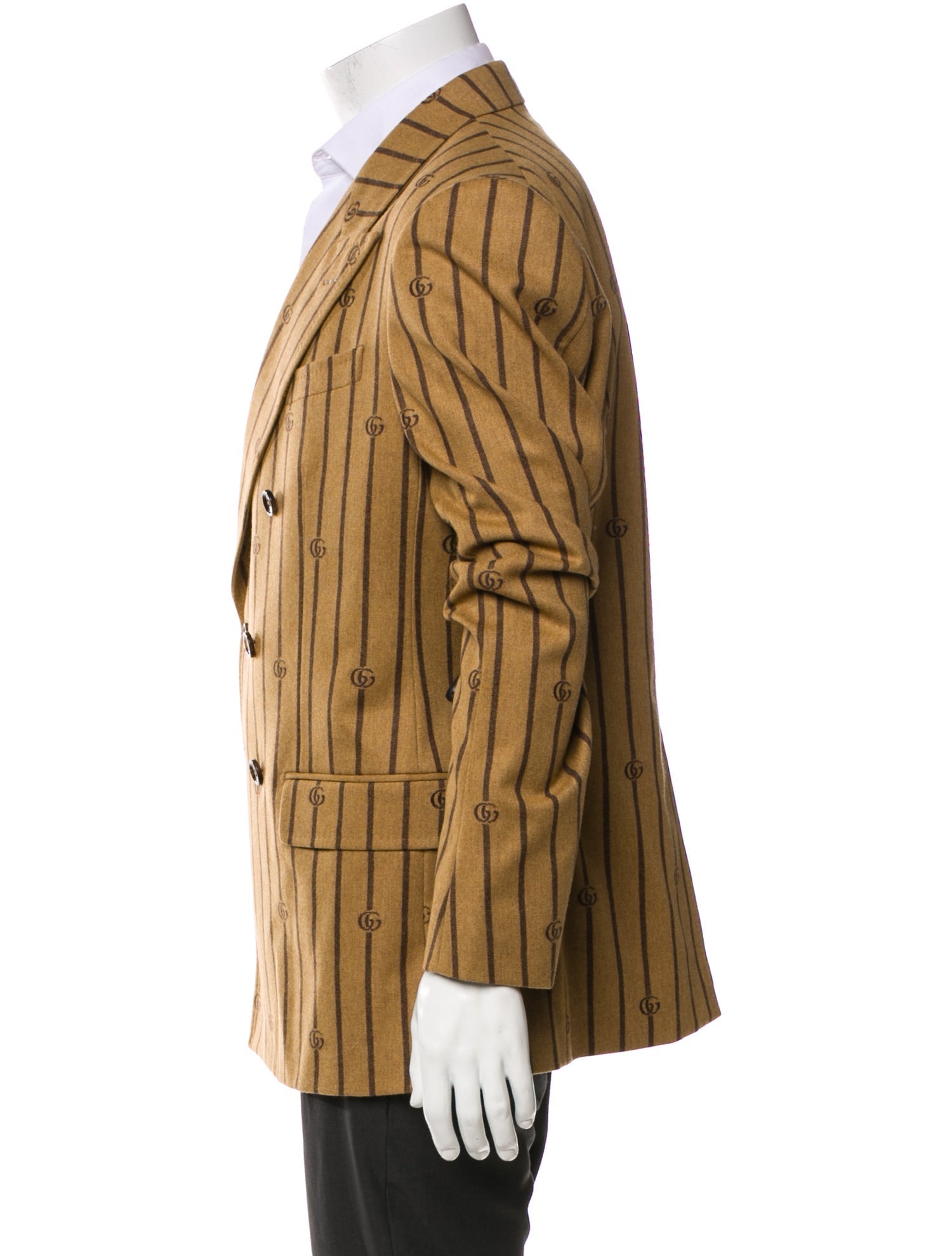 Gucci Double G Logo Wool Blazer