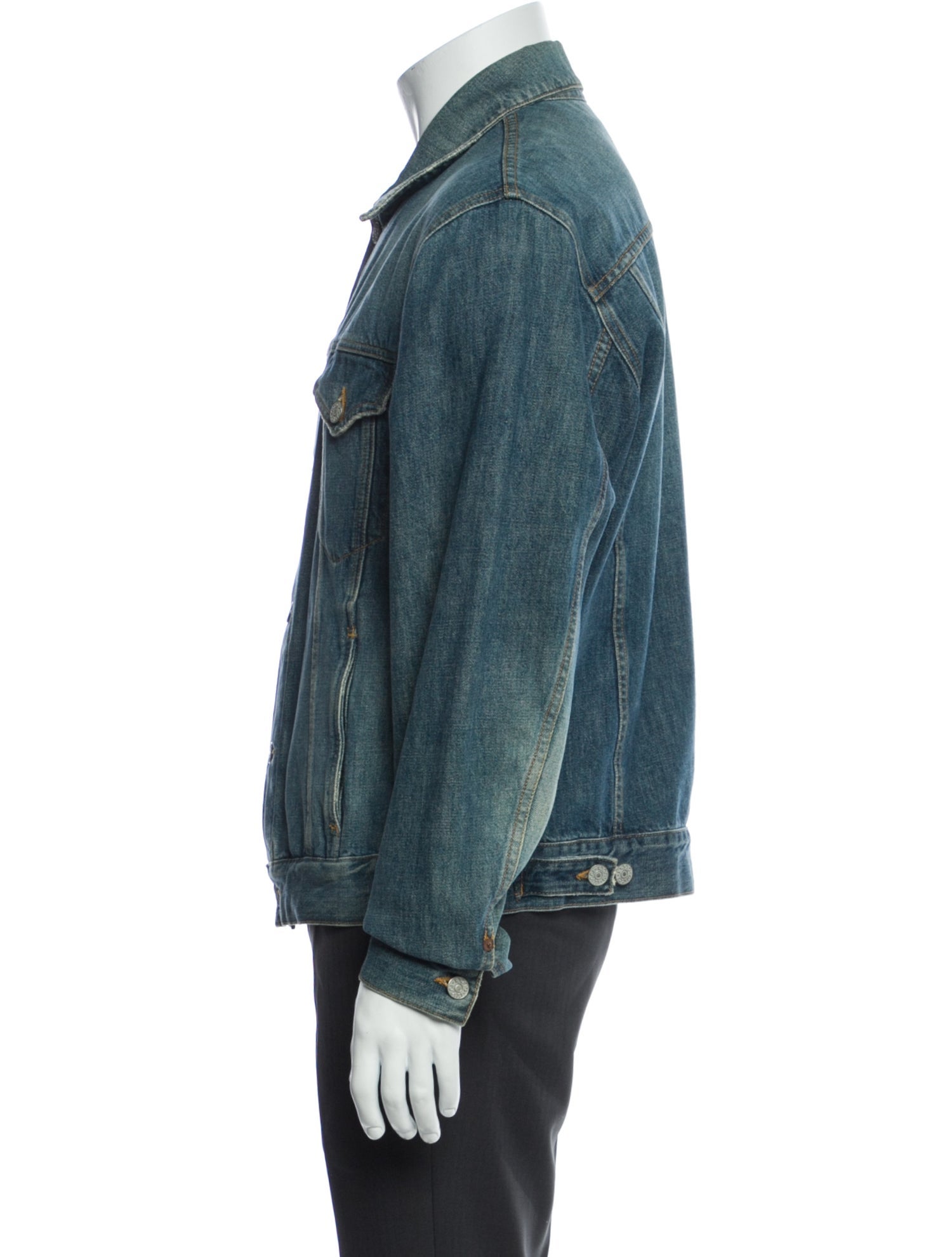 Gucci Tiger Head Accent Denim Jacket