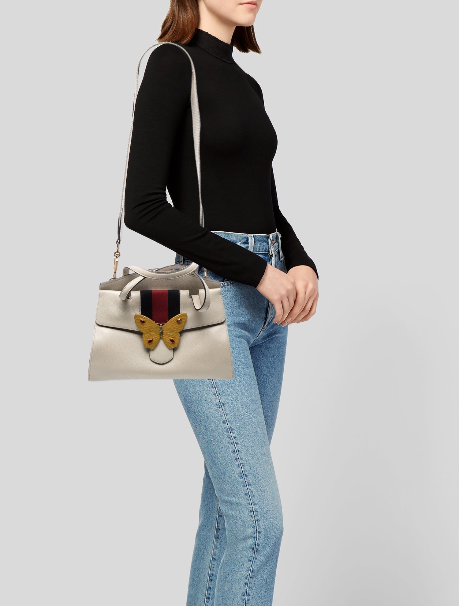 Gucci Web Totem Butterfly Medium