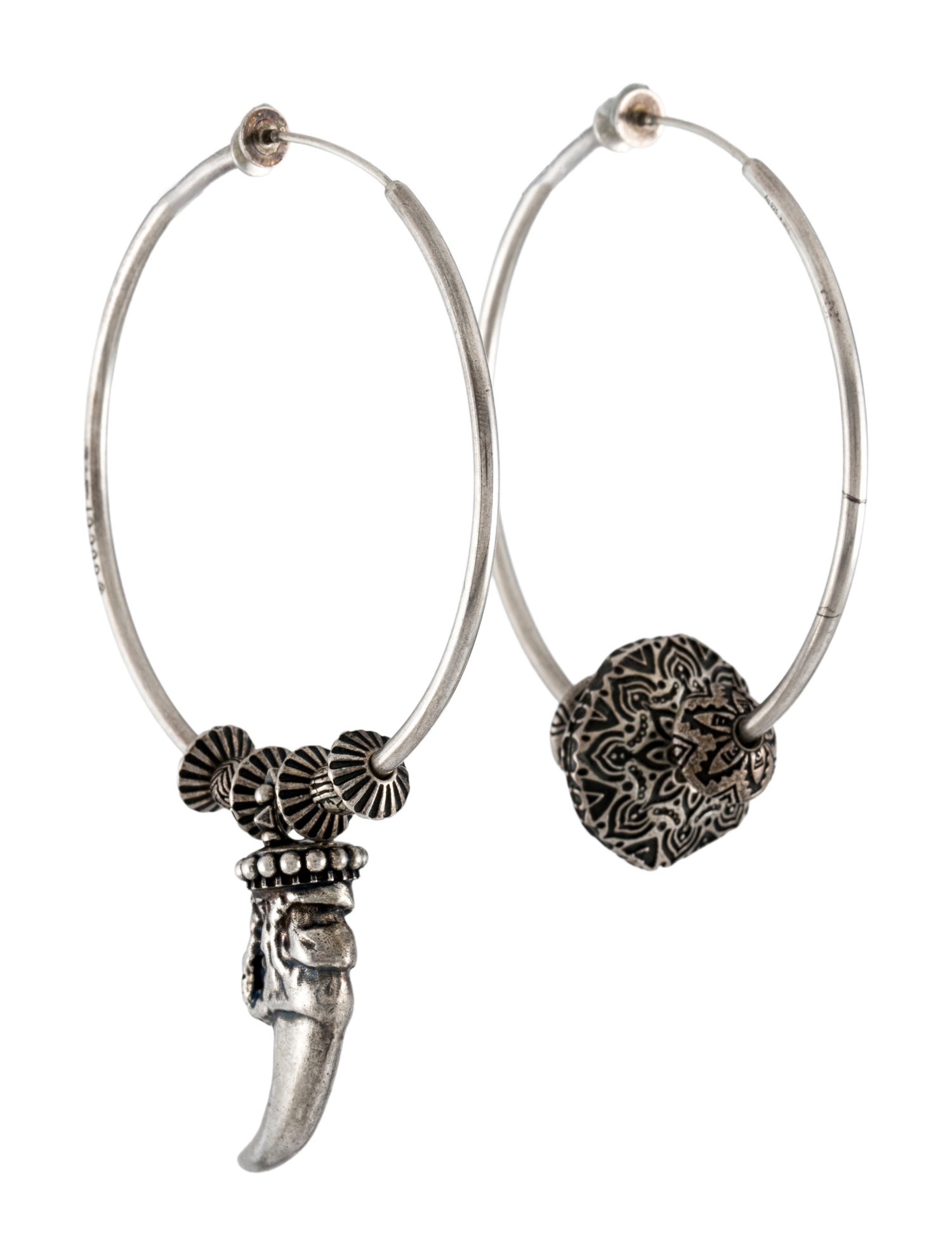 Gucci Anger Forest Asymmetrical Claw Hoop Earrings