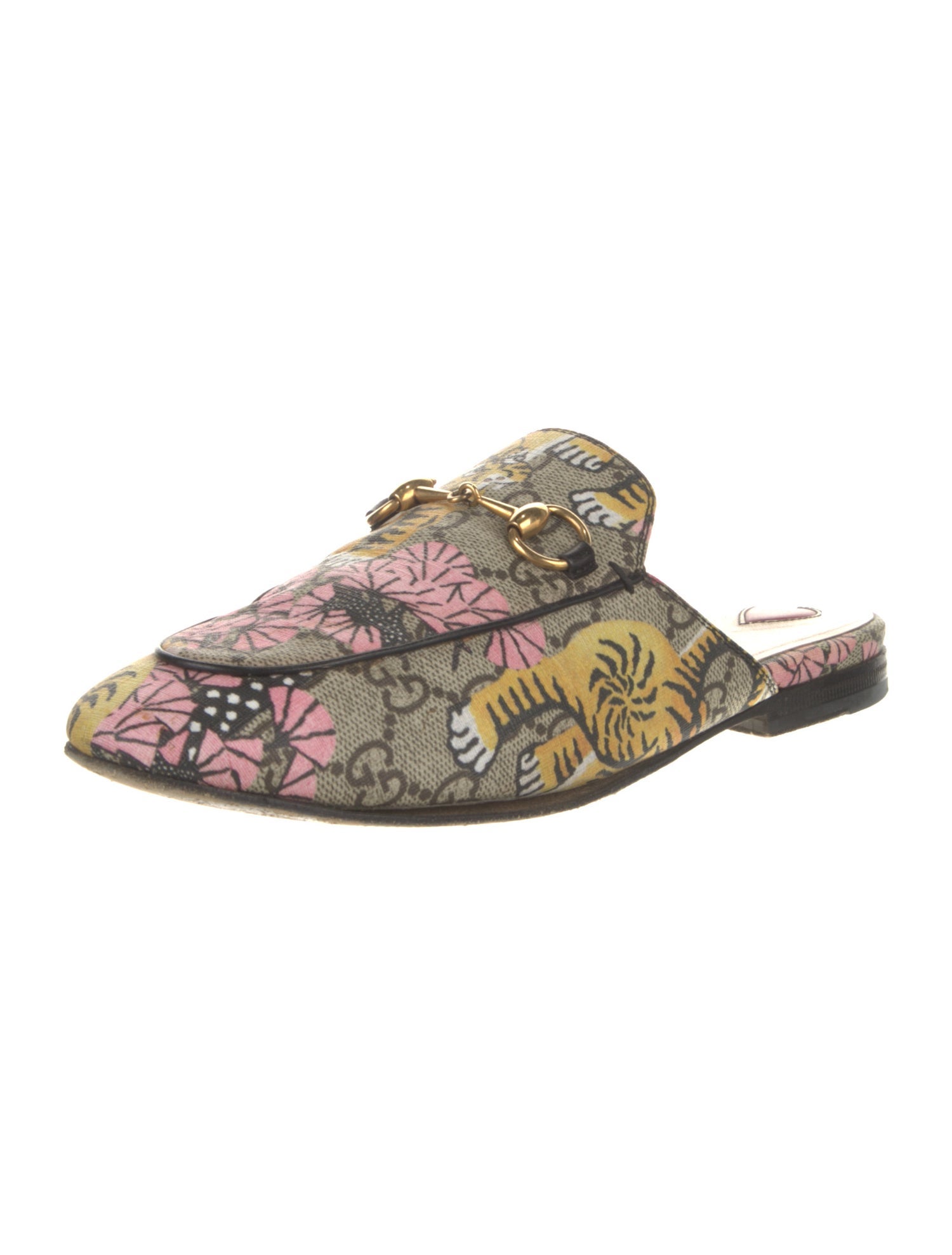 Gucci Canvas Floral Print Mules