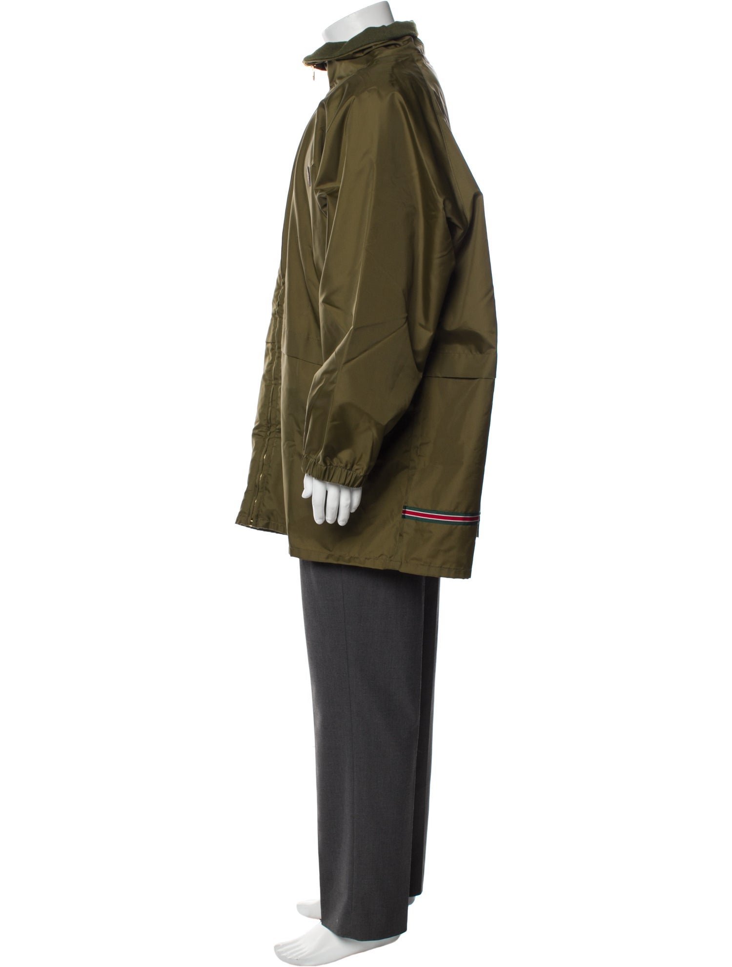 Gucci 2020 Web Accent Parka