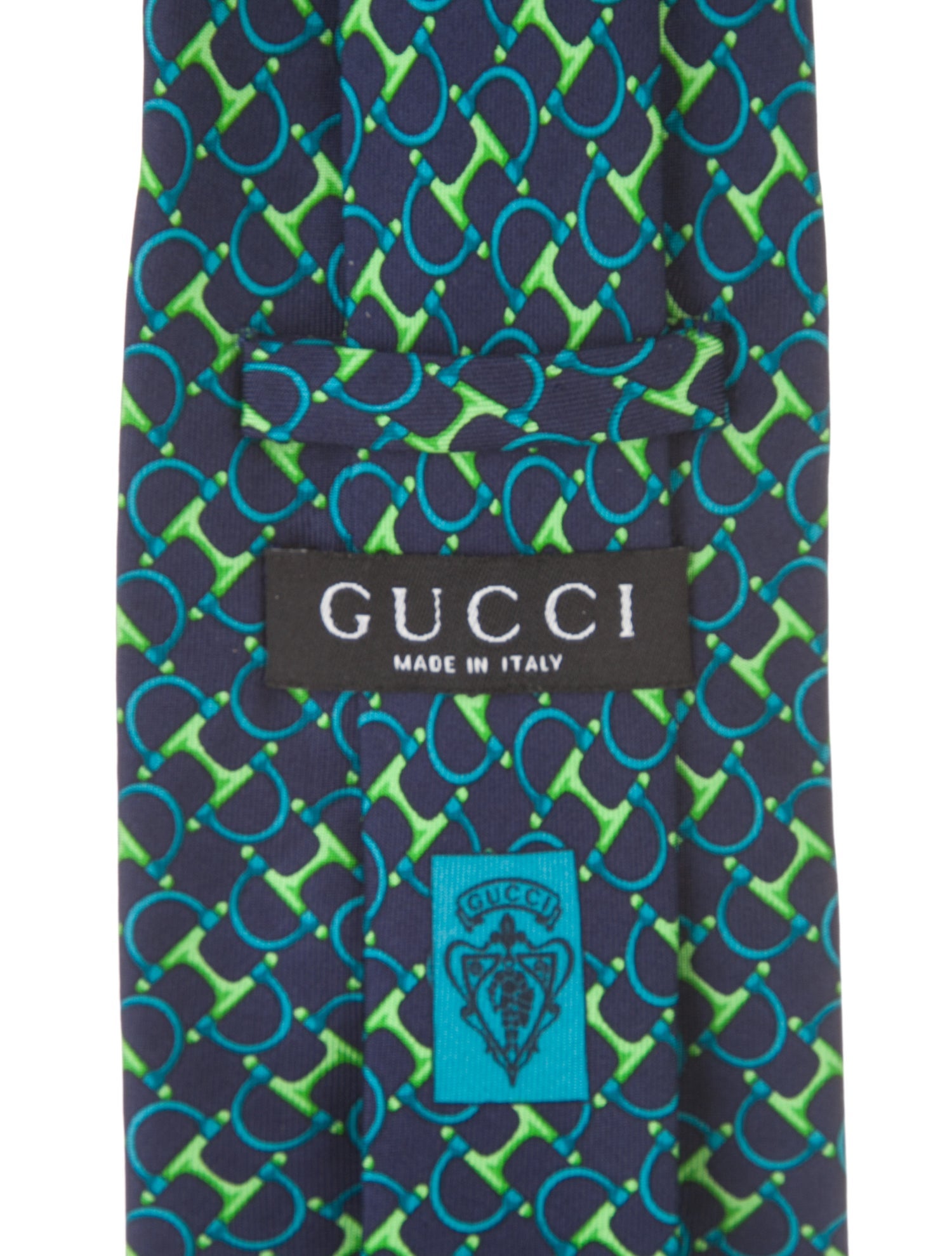Gucci Horsebit Pattern Wide Neck Tie