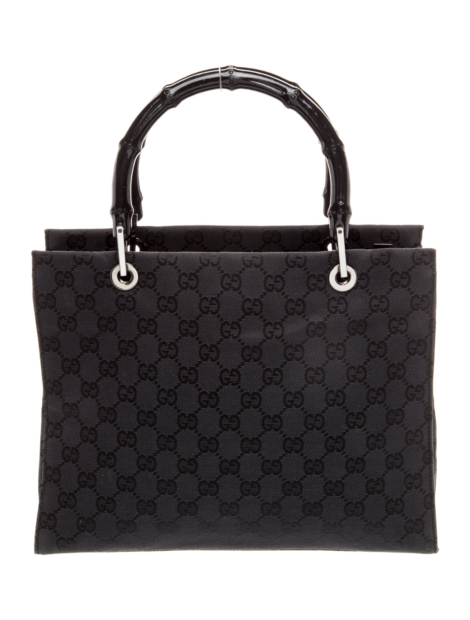 Gucci GG Nylon Vintage Bamboo Handle Vintage