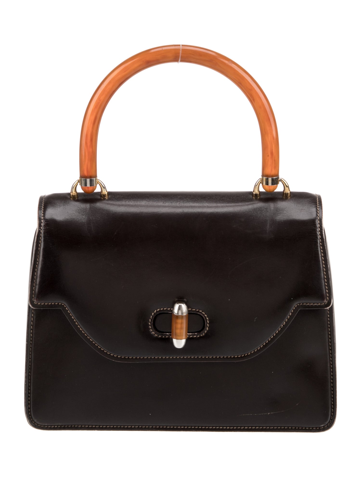 Gucci Leather Top Handle Bag