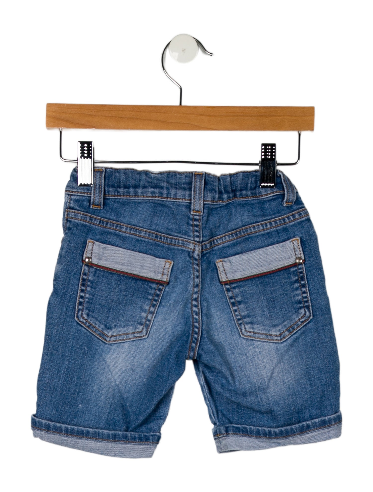 Gucci Kids Boys' Blue Denim Shorts