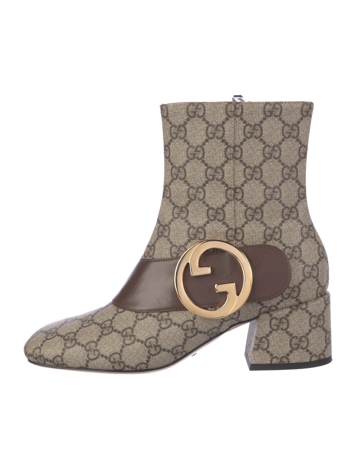 Gucci Printed Moto Boots