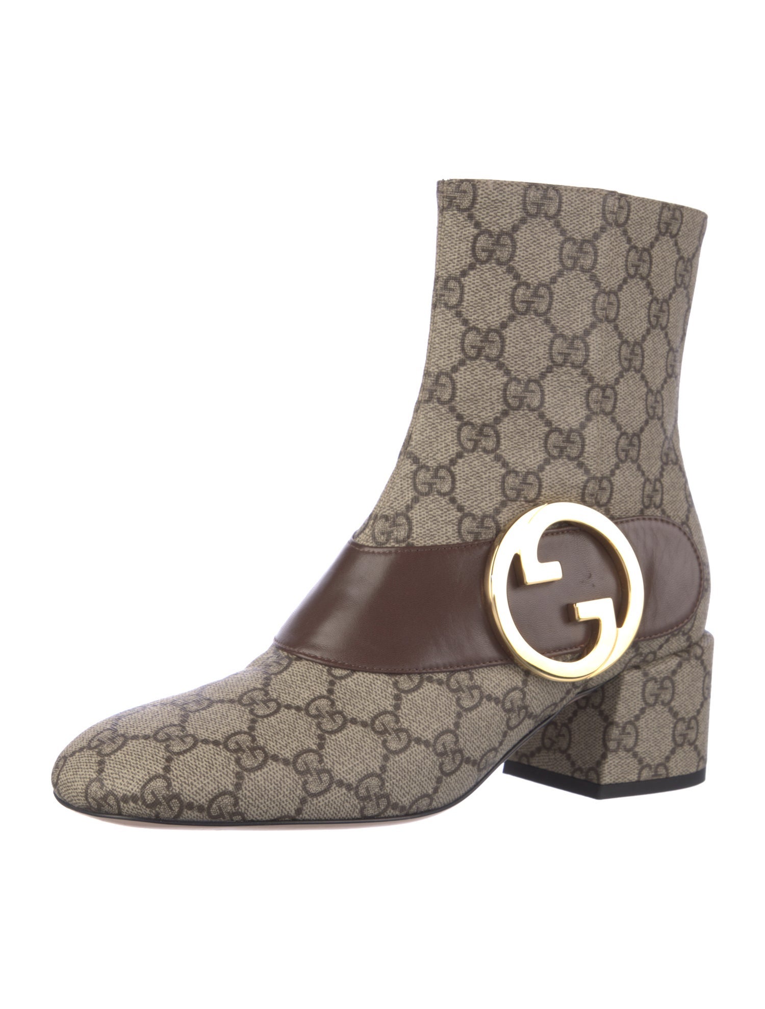 Gucci Printed Moto Boots
