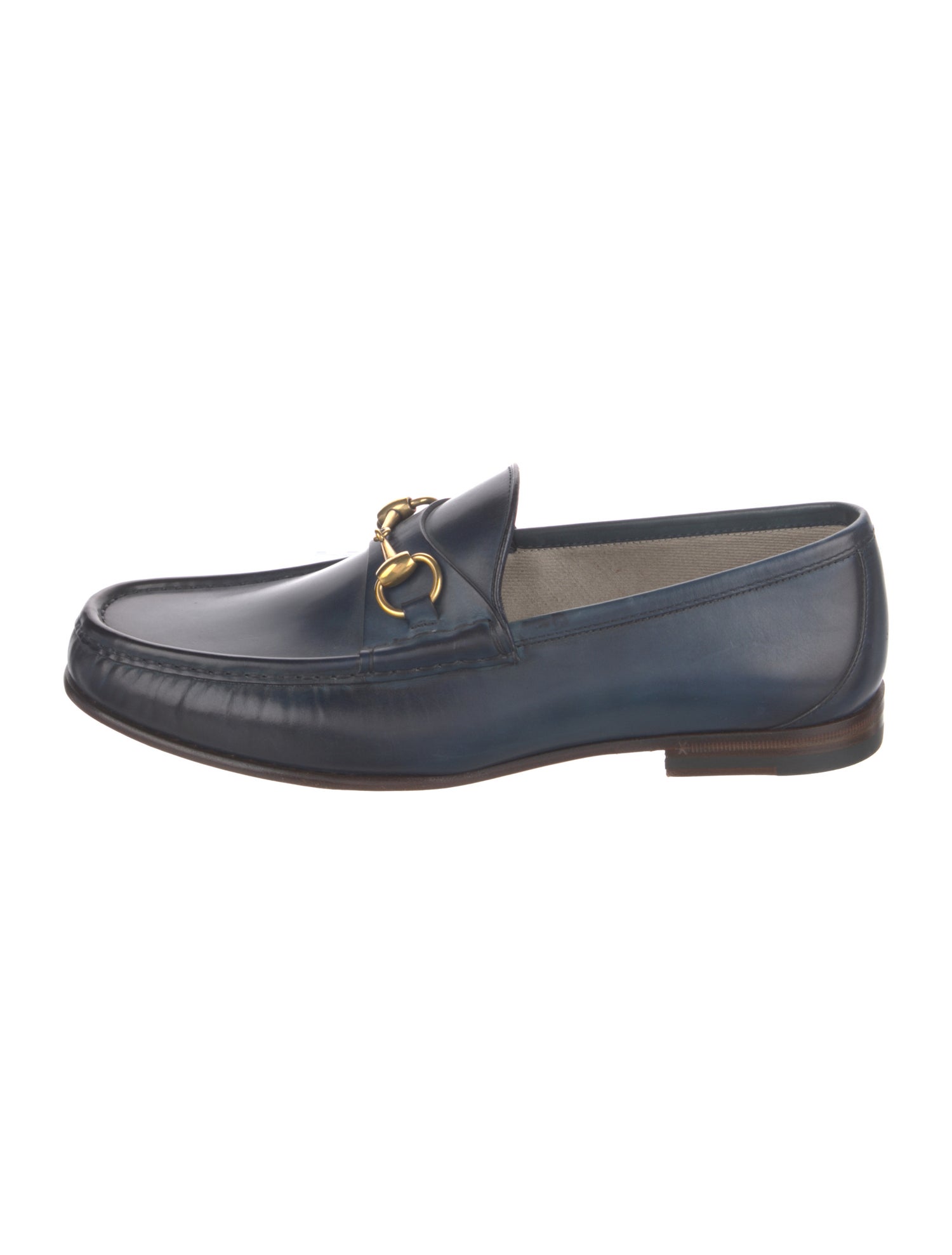 Gucci Horsebit Accent Leather Dress Loafers