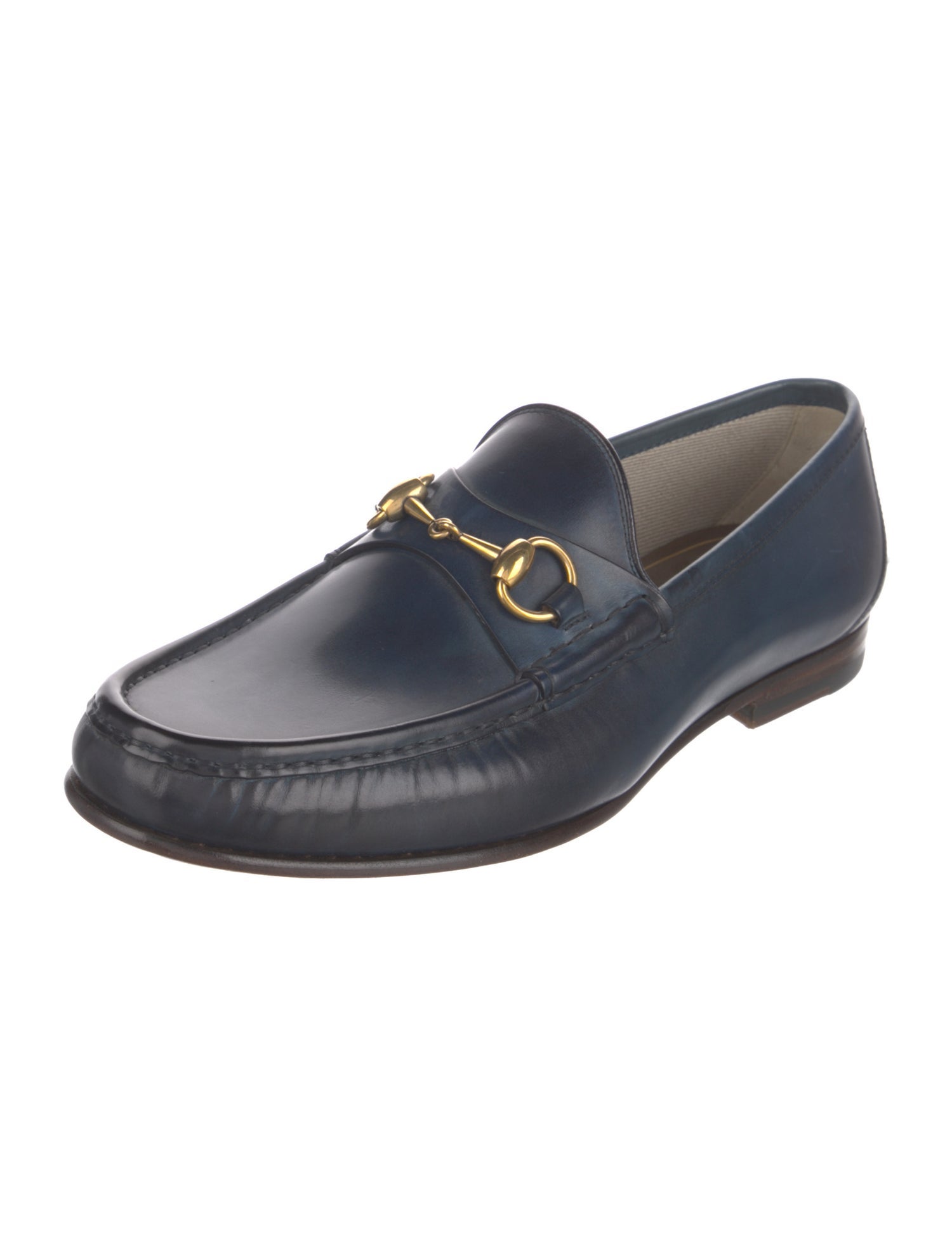 Gucci Horsebit Accent Leather Dress Loafers